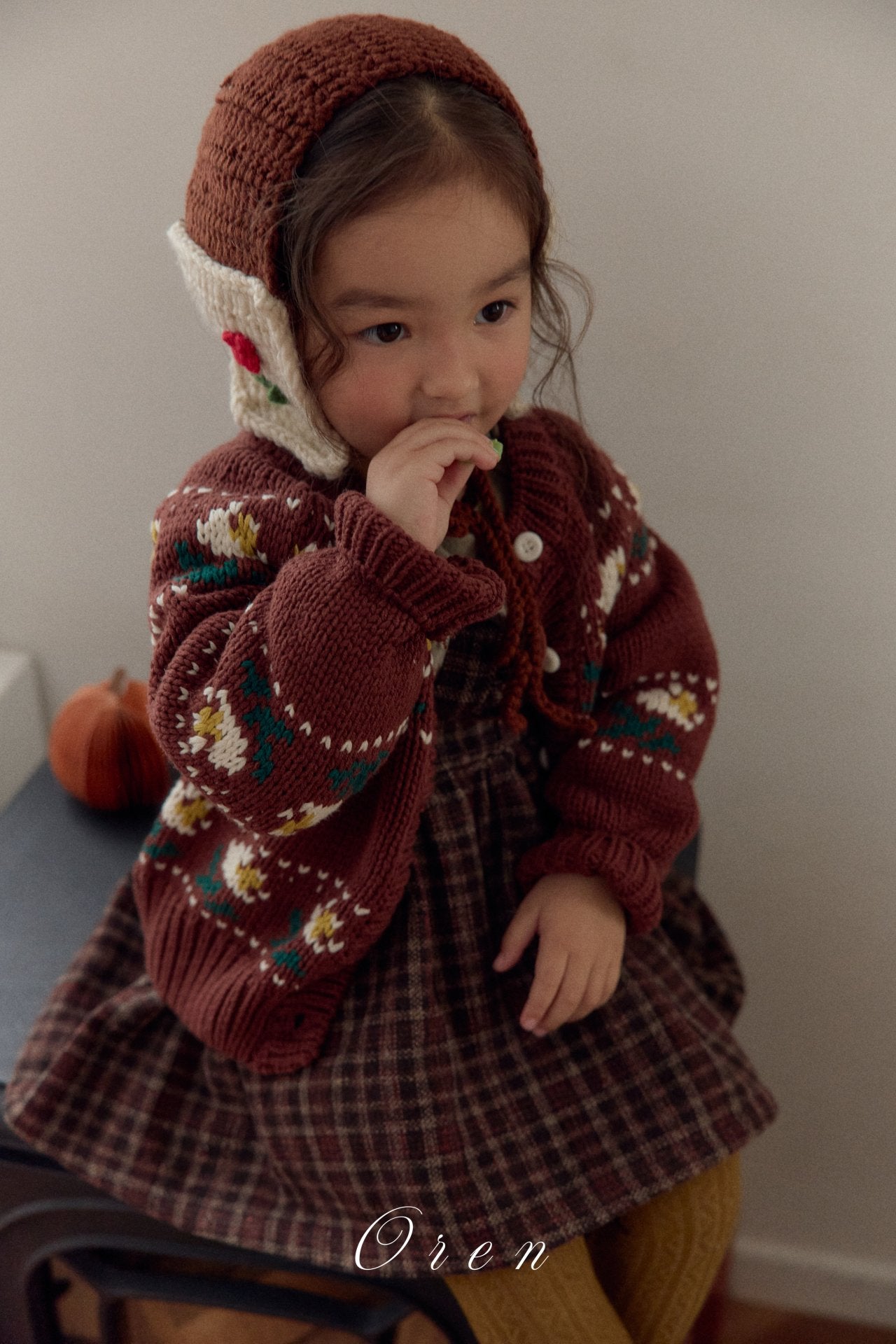 (予約)OREN / Belotti Flower Knit Cardigan