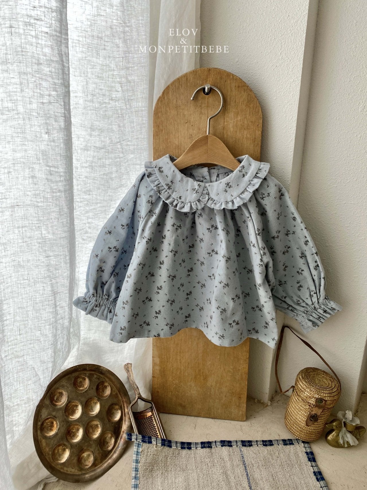 (予約) mon petit bebe / Rua frill blouse