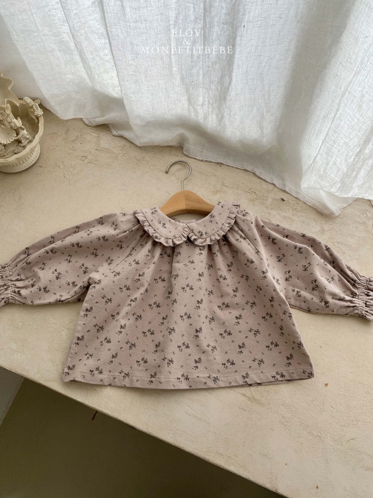 (予約) mon petit bebe / Rua frill blouse