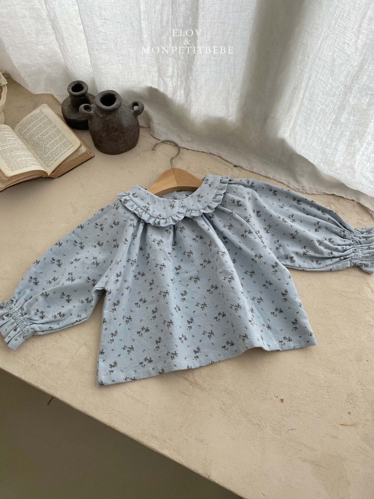 (予約) mon petit bebe / Rua frill blouse