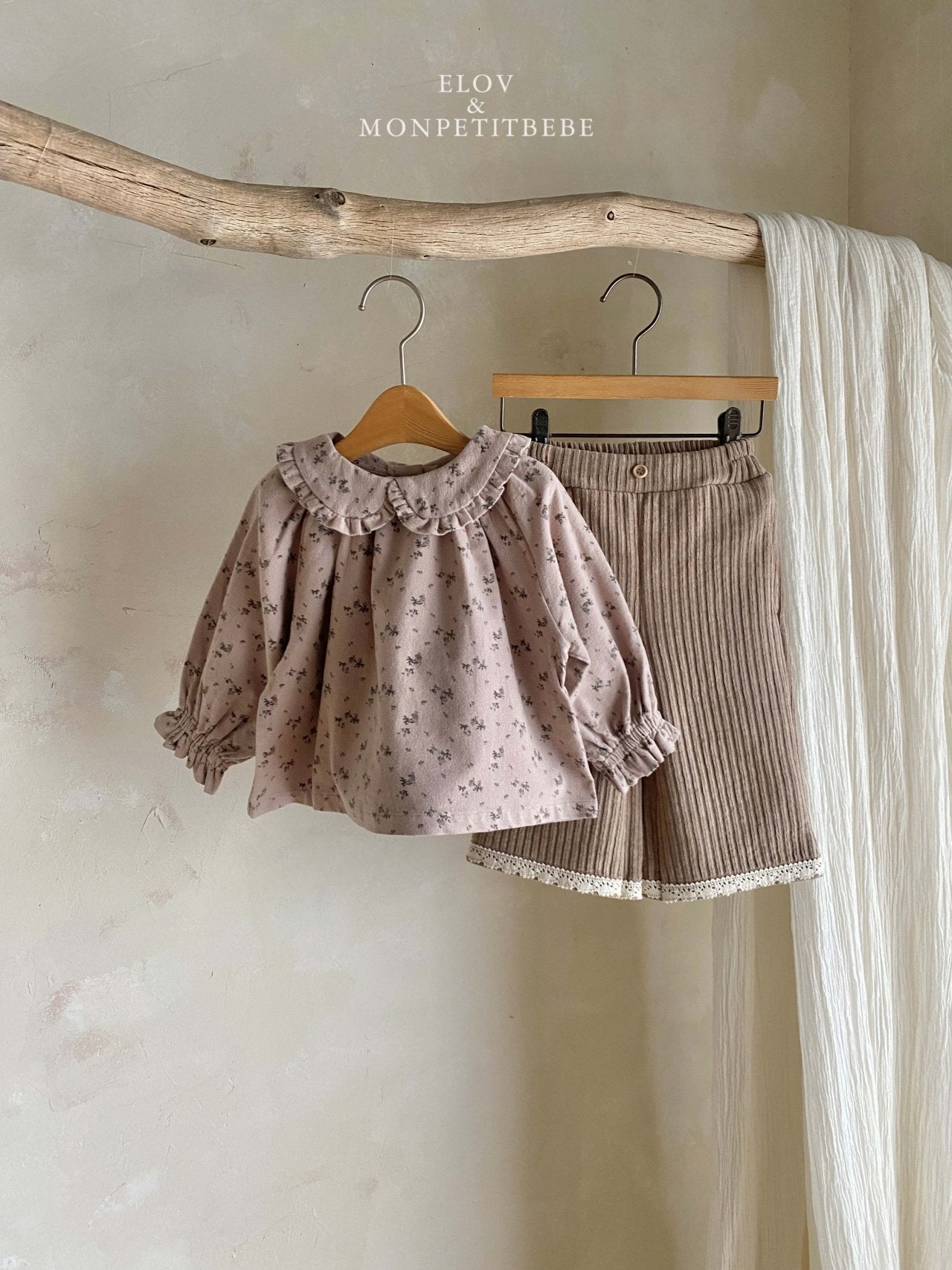 (予約) mon petit bebe / Rua frill blouse