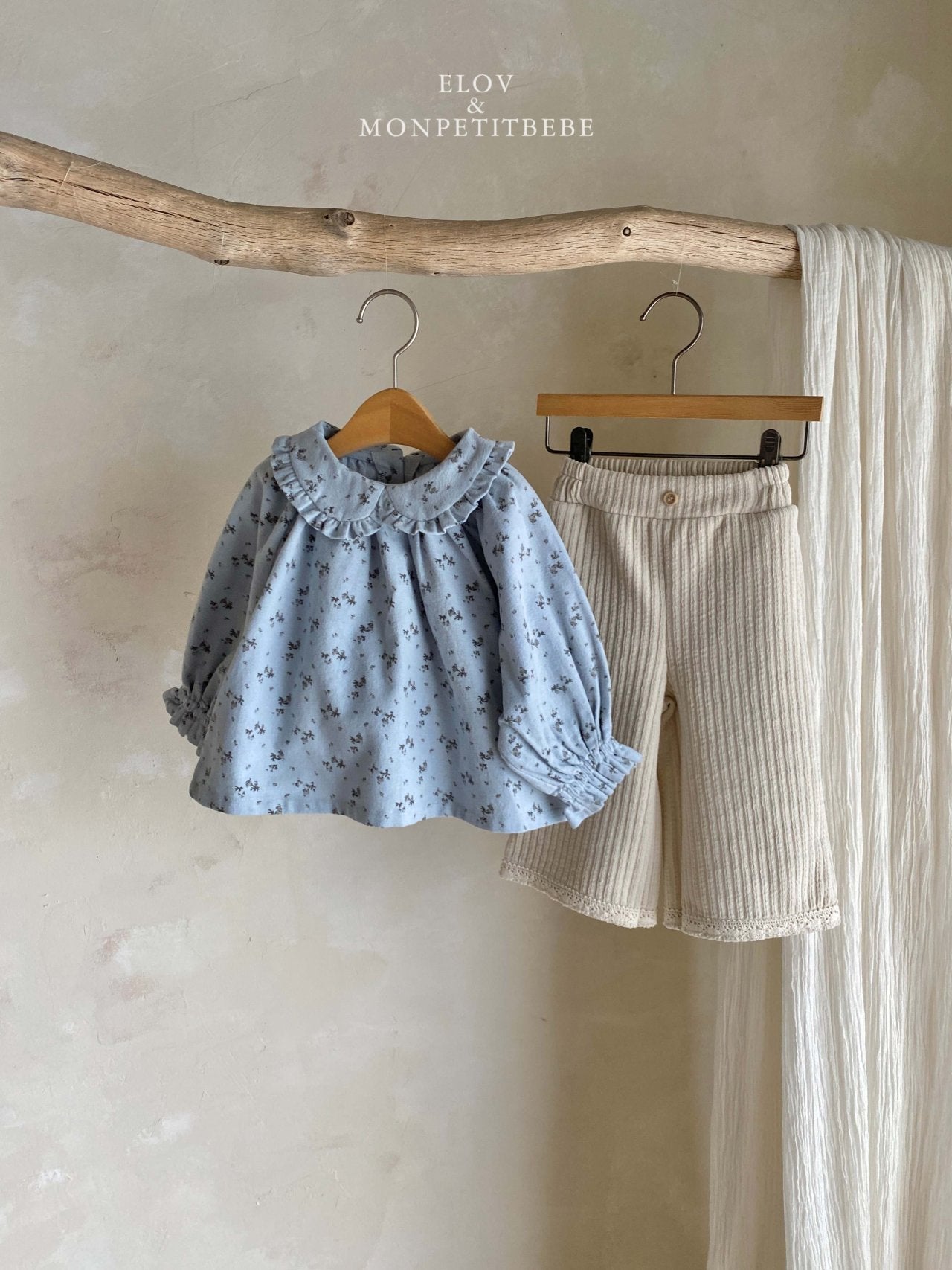 (予約) mon petit bebe / Rua frill blouse