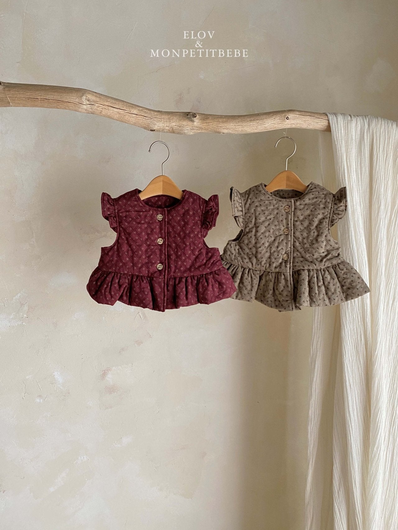 (予約) mon petit bebe / Élva frill vest