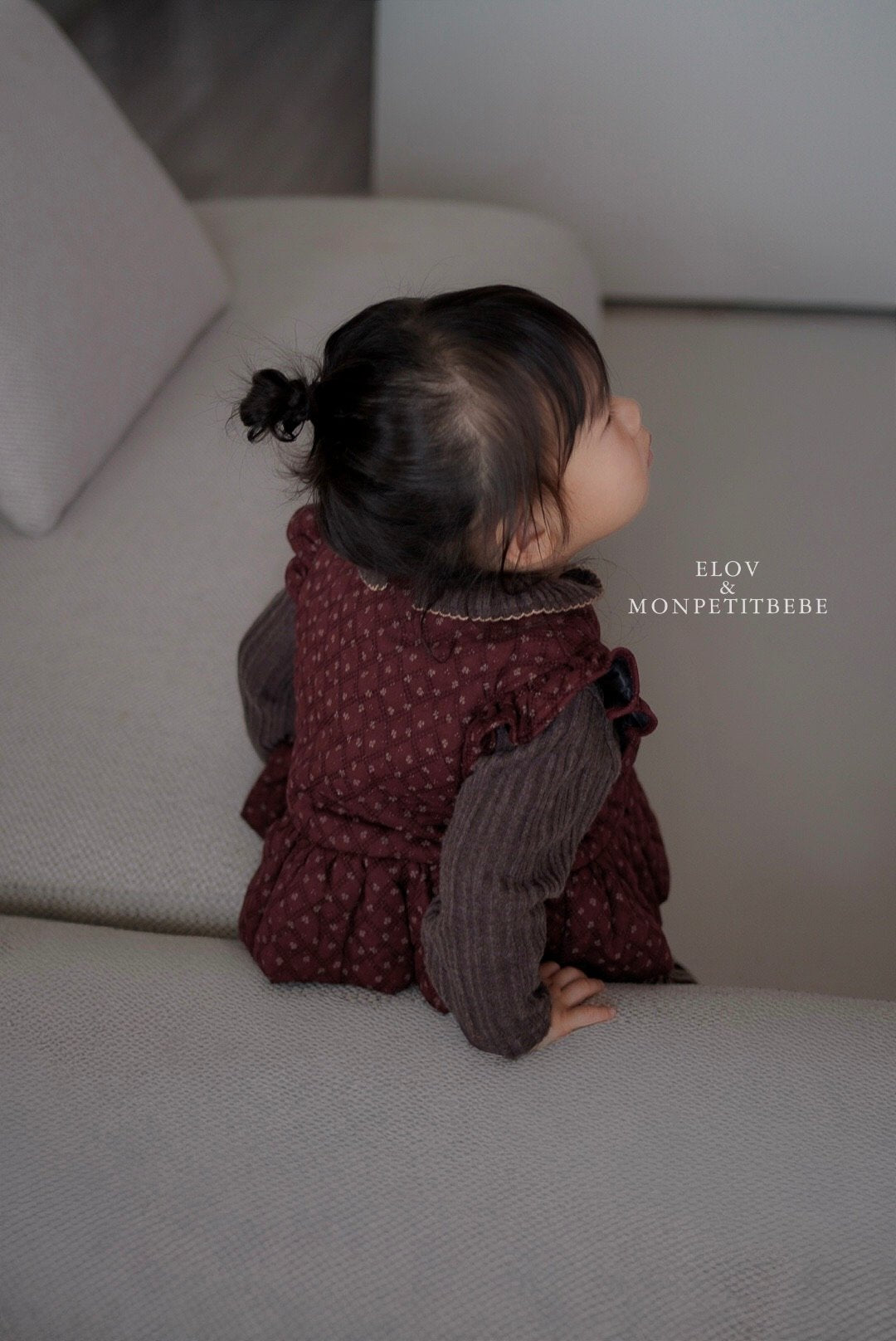 (予約) mon petit bebe / Élva frill vest