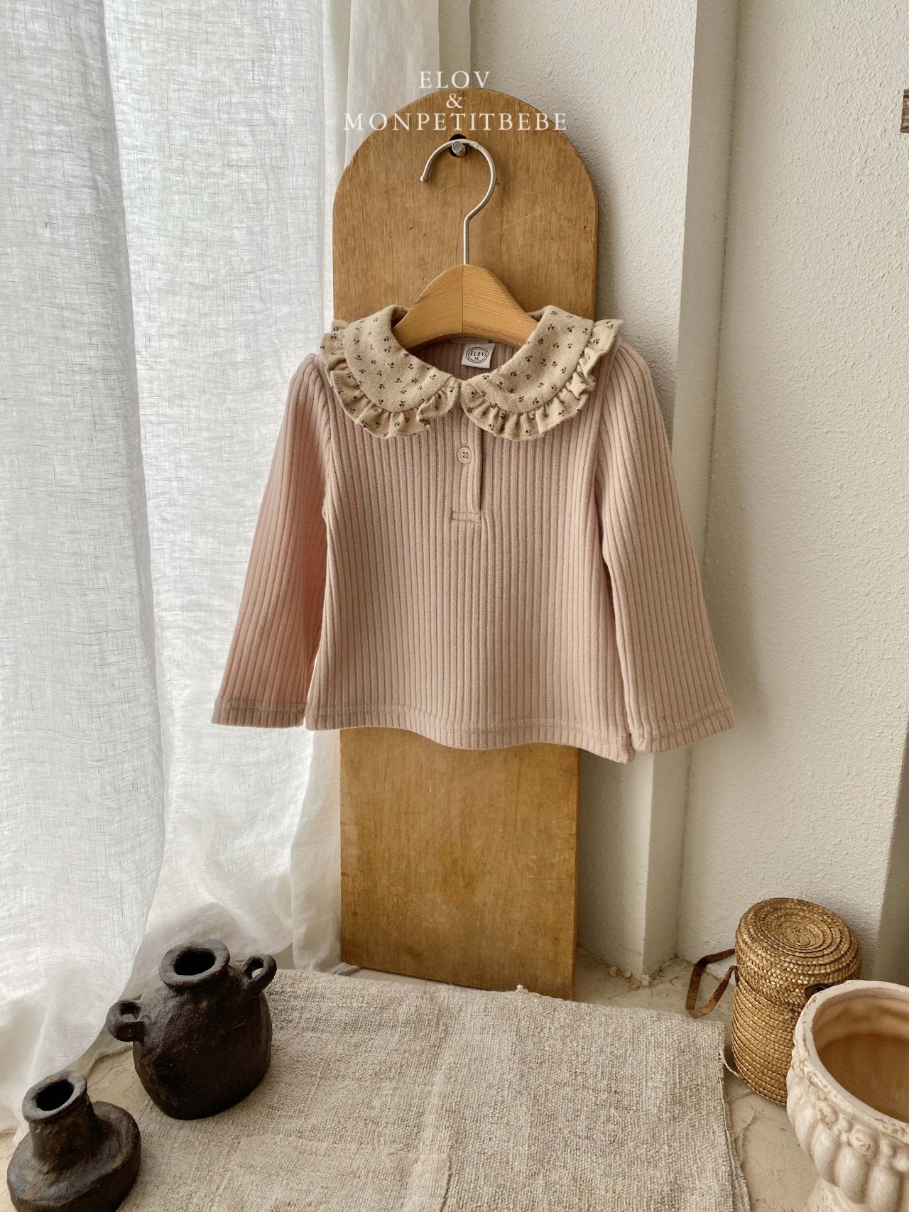 (予約) mon petit bebe /  Lumiel cara t-shirt