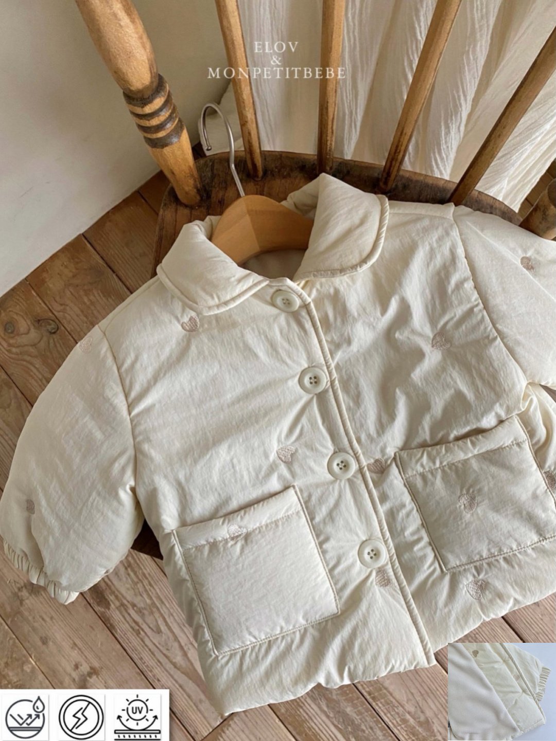 (予約) mon petit bebe /  ELLA embroidery jumper