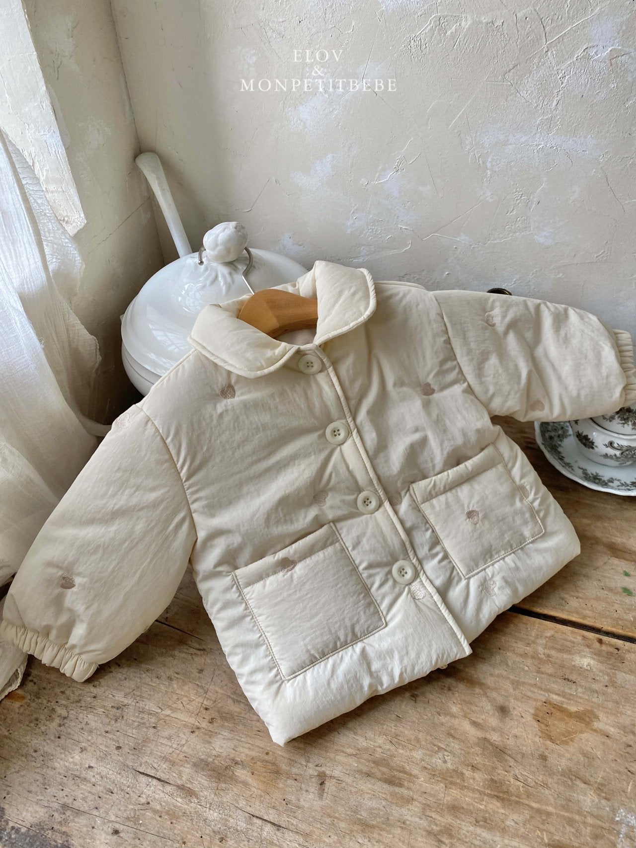 (予約) mon petit bebe /  ELLA embroidery jumper
