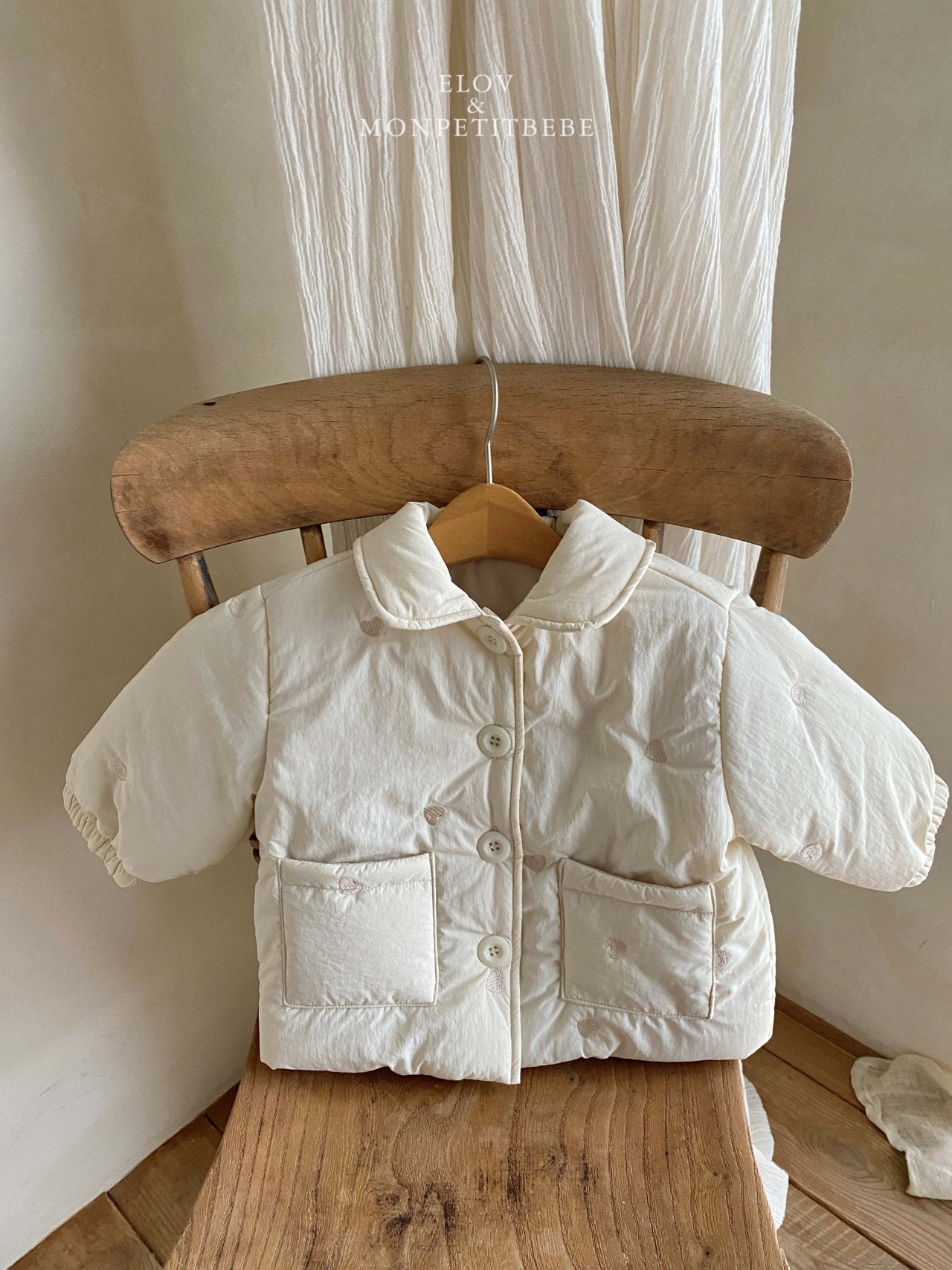 (予約) mon petit bebe /  ELLA embroidery jumper