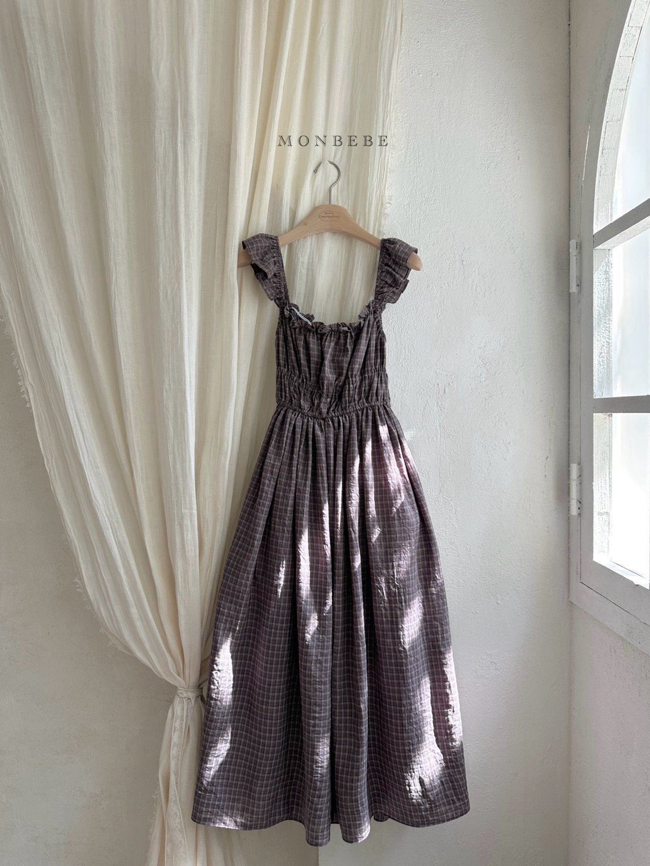 (予約) monbebe / Maple Check Dress (Adult)