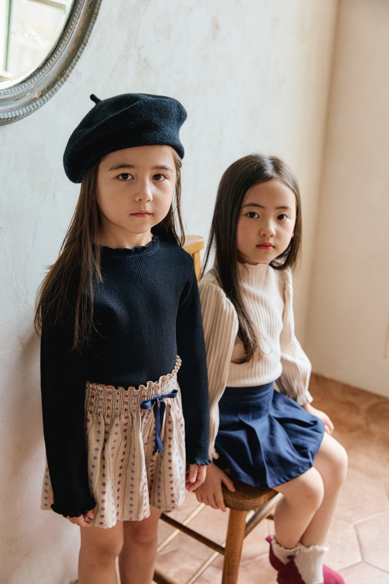 <予約>mon Atelier / Frill Knit Top