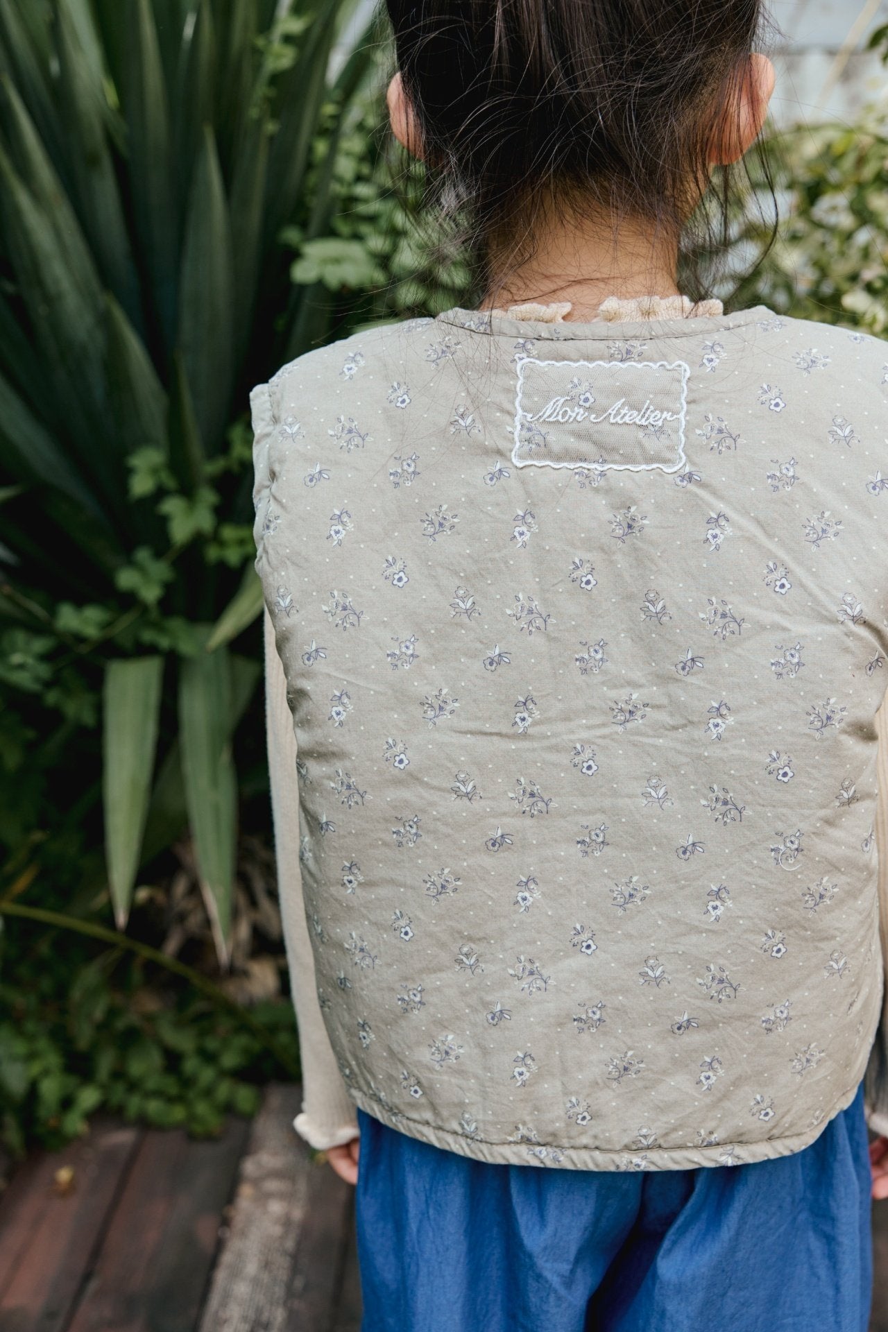 <予約>mon Atelier / Floral Vest