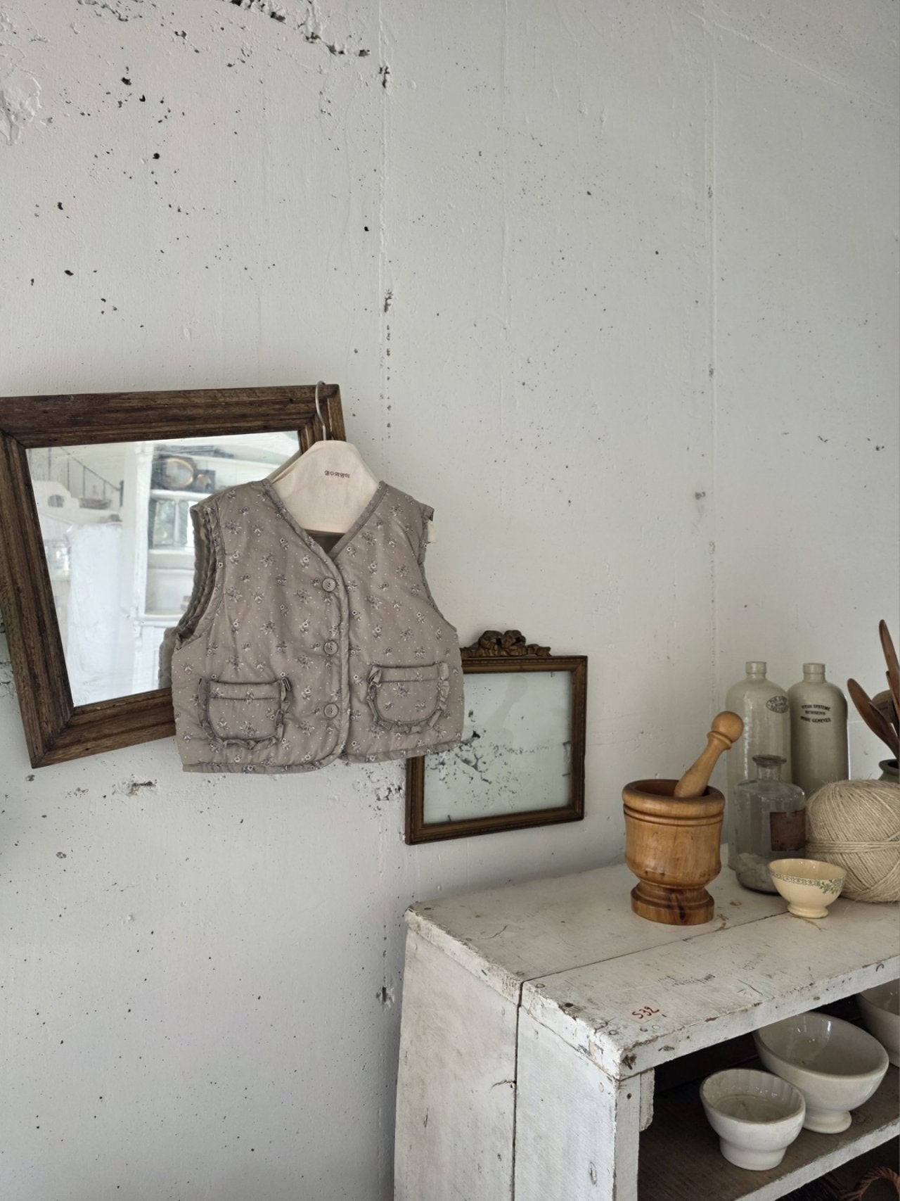 <予約>mon Atelier / Floral Vest