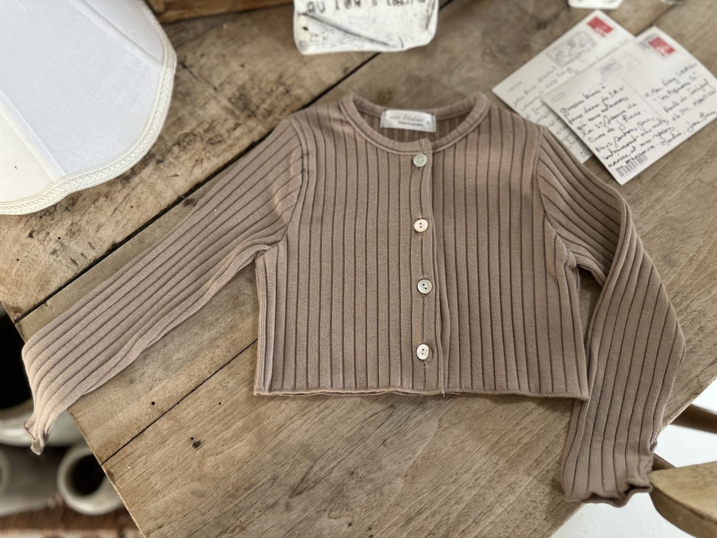 <予約>mon Atelier / Crop Cardigan