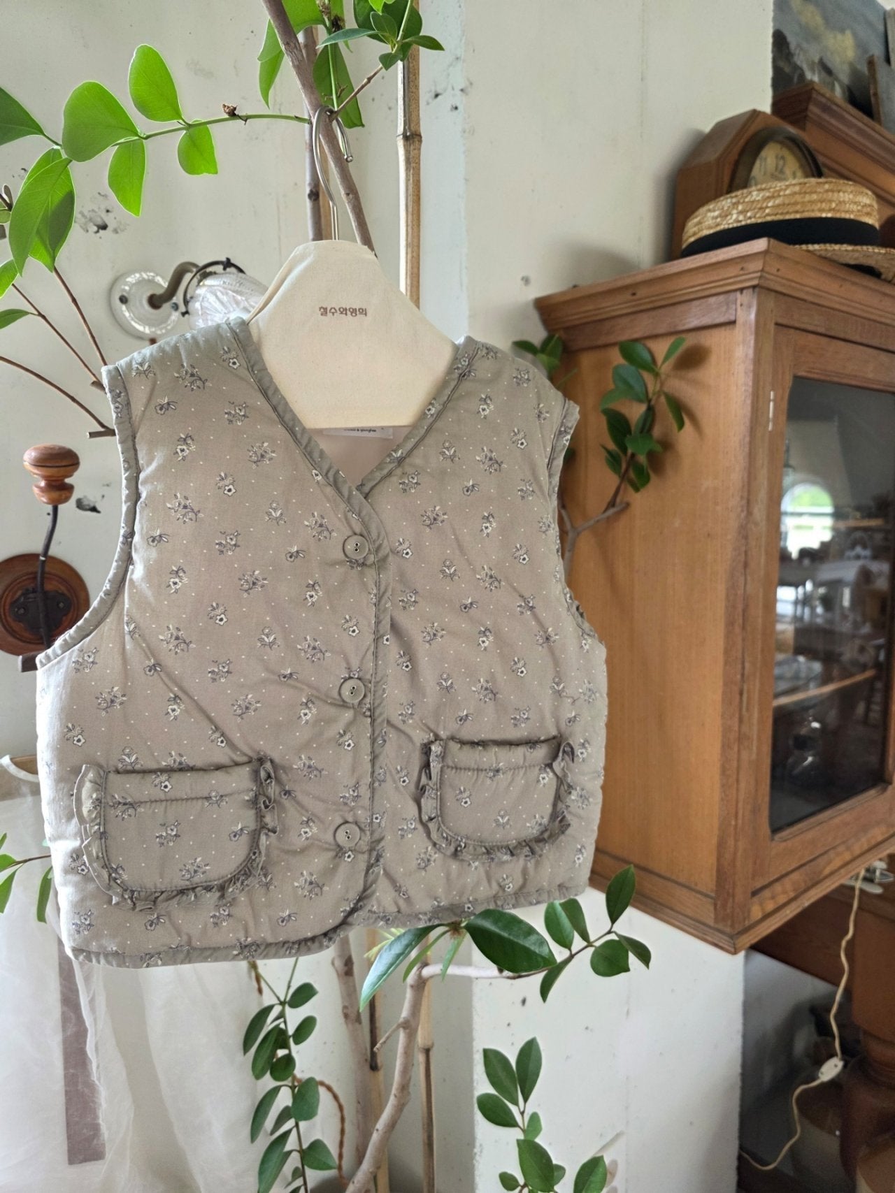 <予約>mon Atelier / Floral Vest