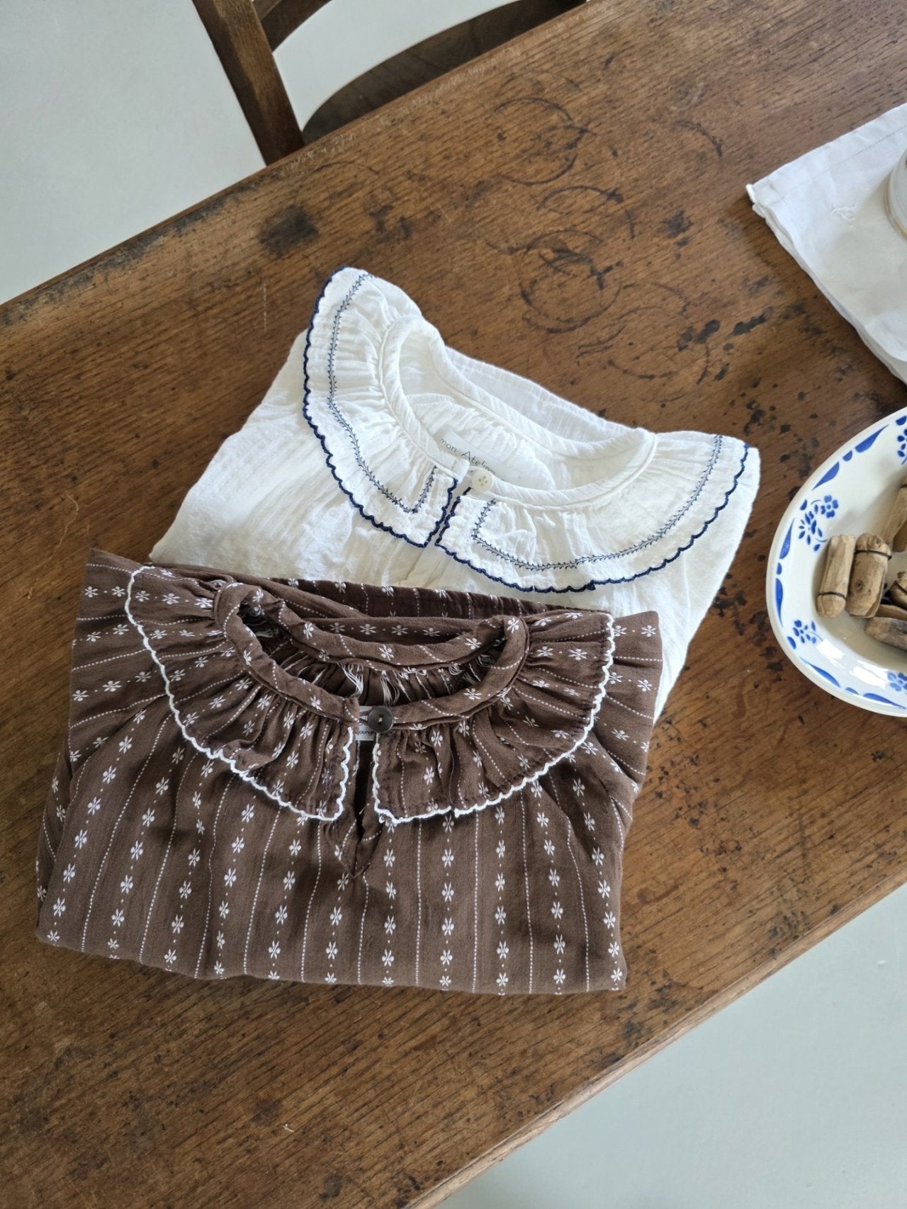 <予約>mon Atelier / Pico Blouse