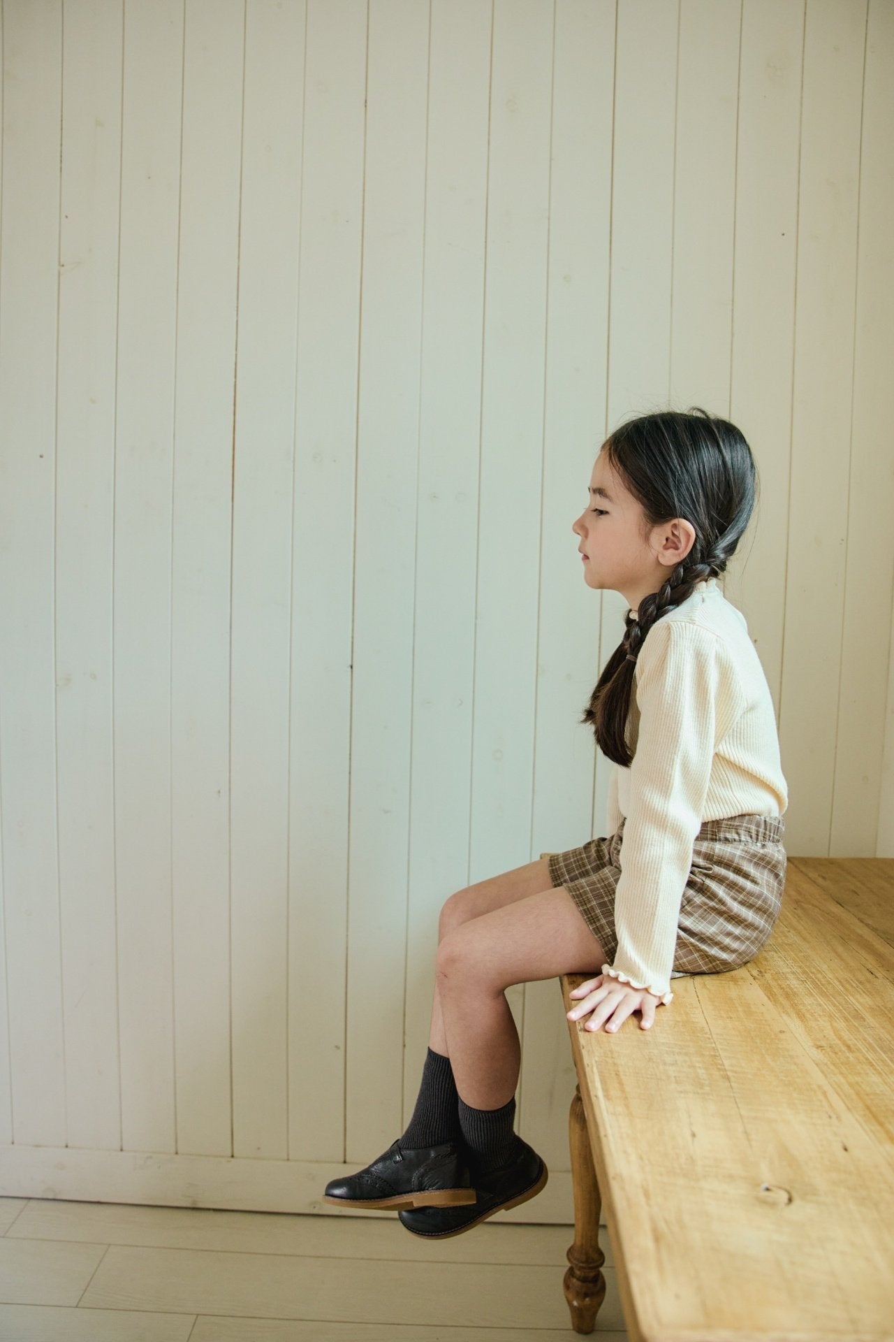 <予約>mon Atelier / Frill Knit Top