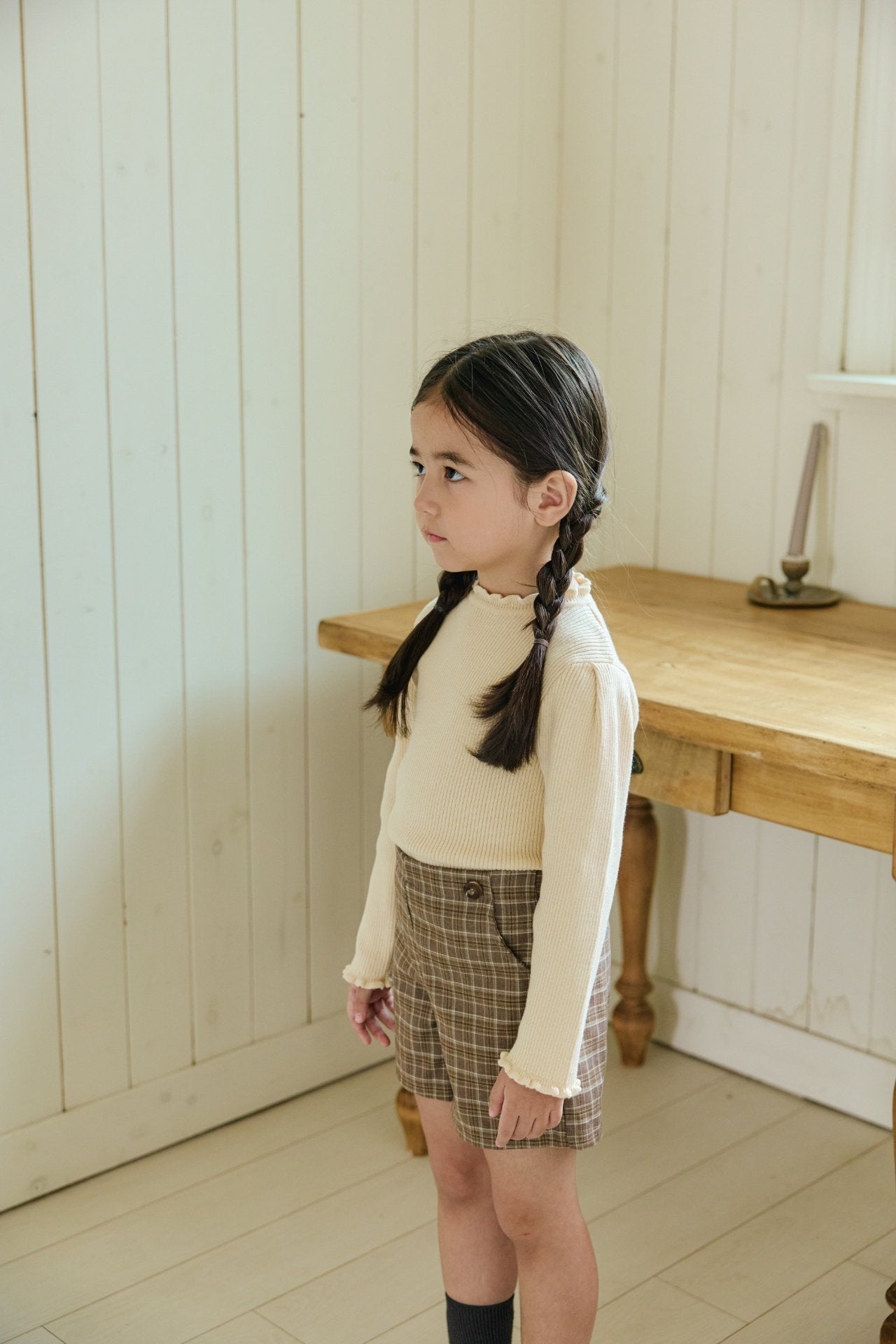 <予約>mon Atelier / Frill Knit Top