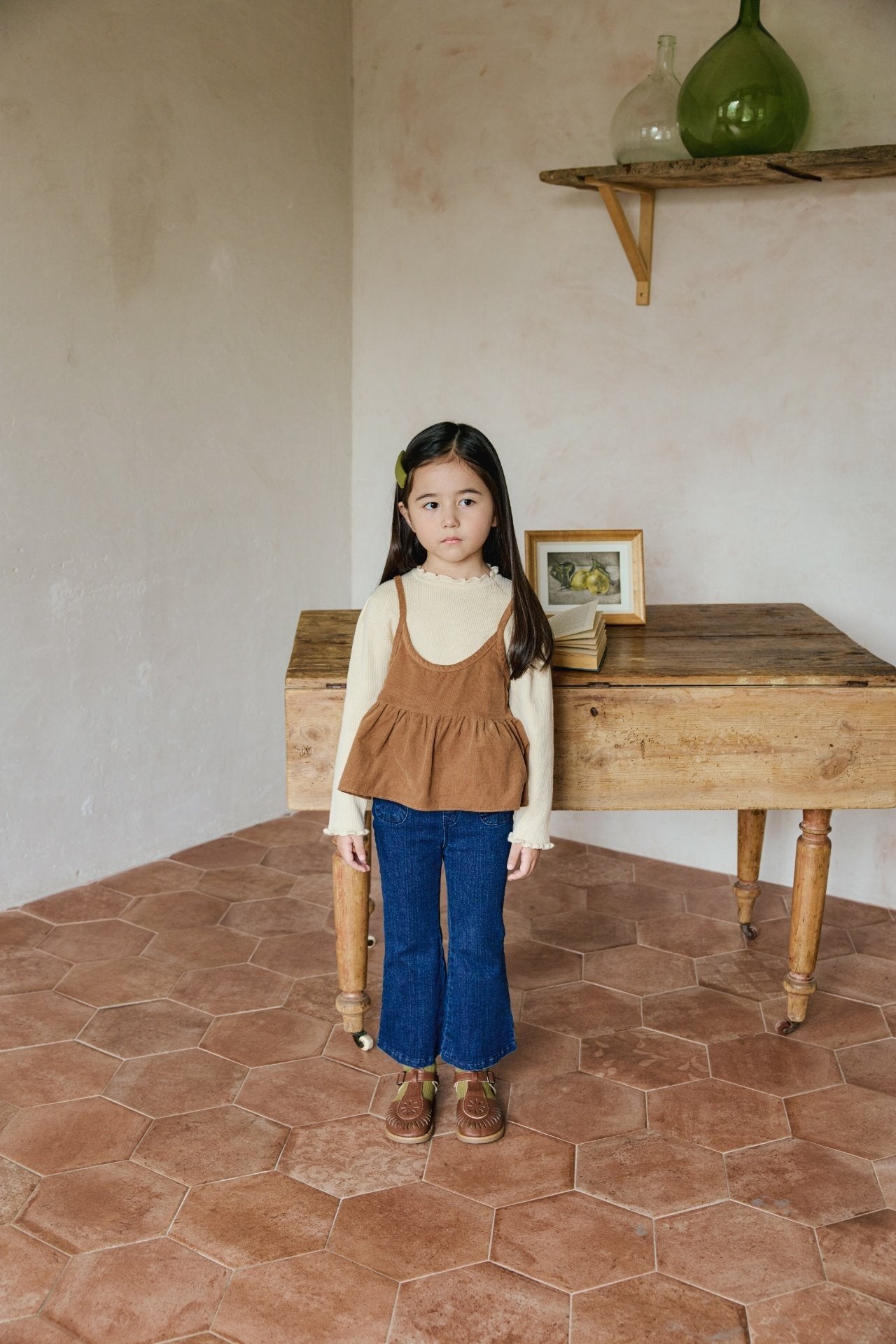<予約>mon Atelier / Frill Knit Top