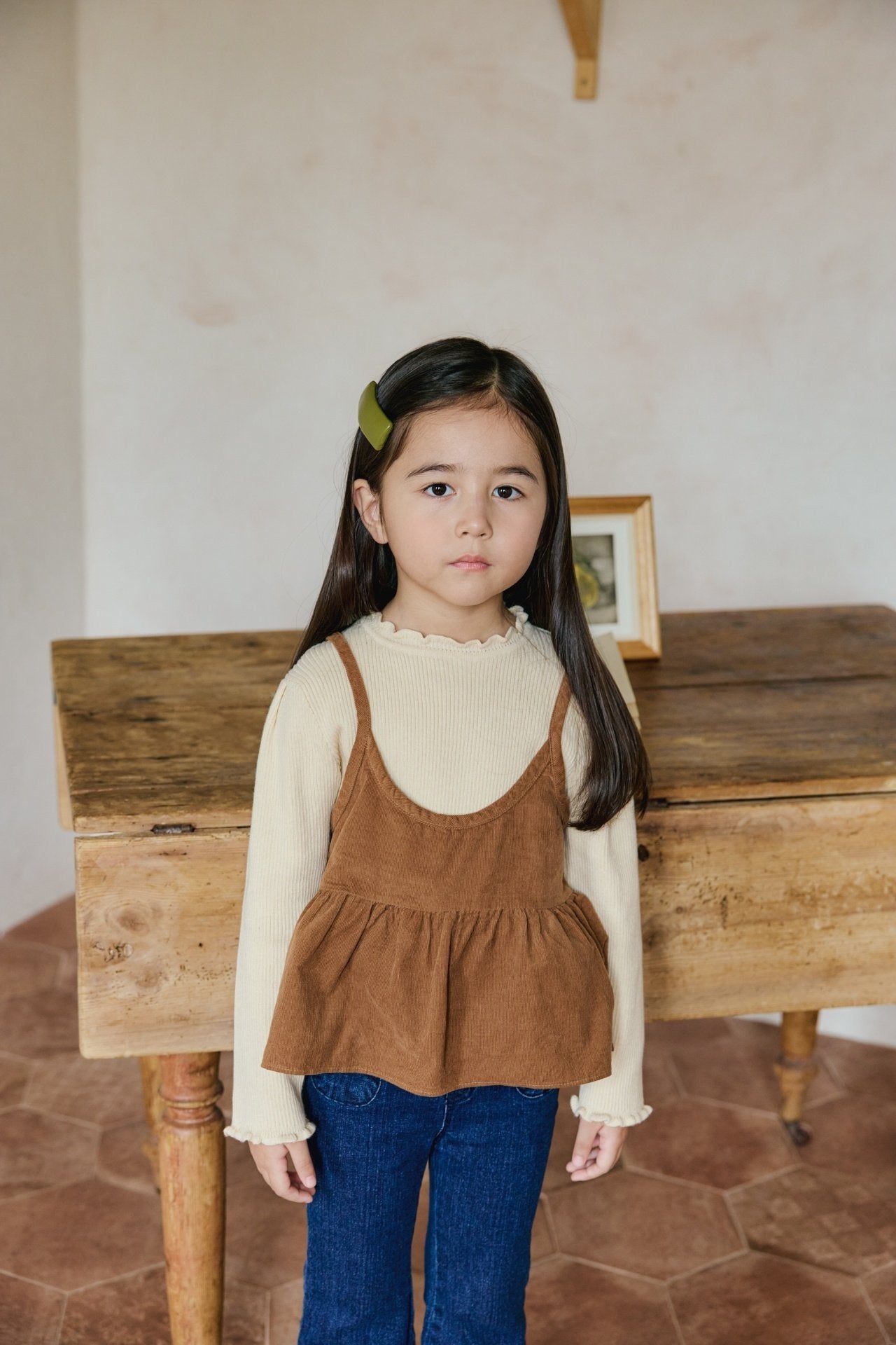 <予約>mon Atelier / Frill Knit Top