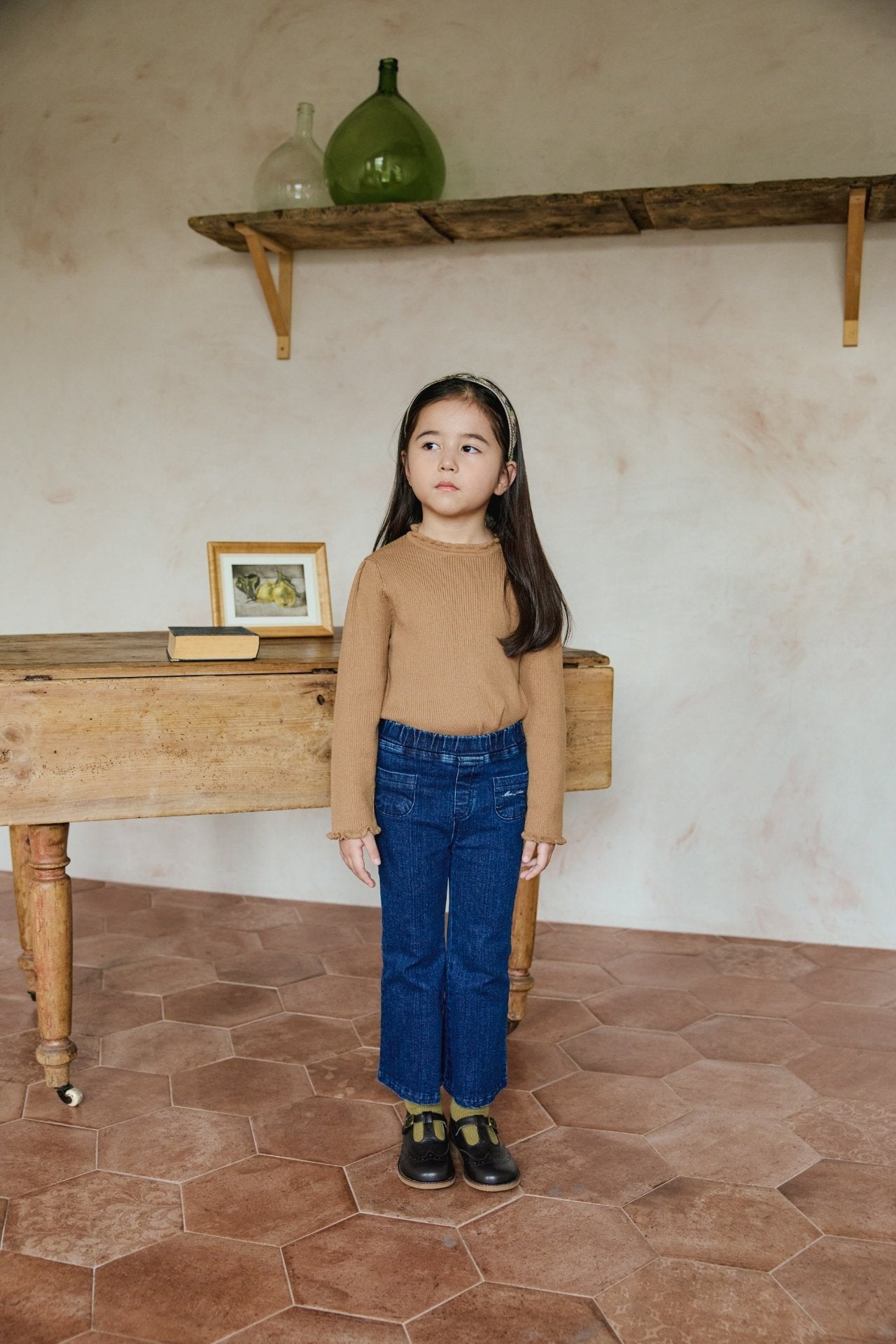 (送料無料)mon Atelier / Frill Knit Top