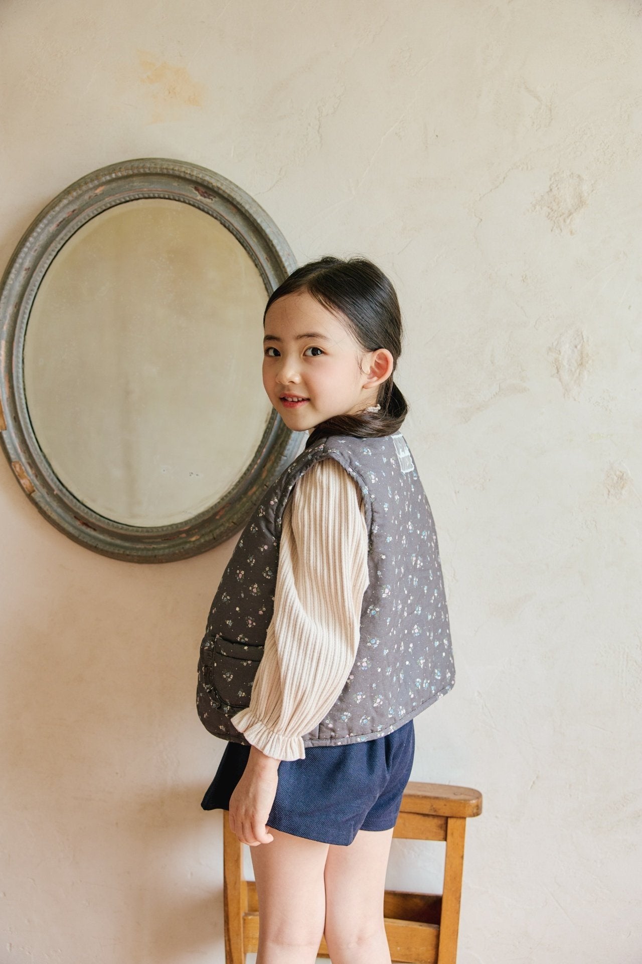 <予約>mon Atelier / Floral Vest
