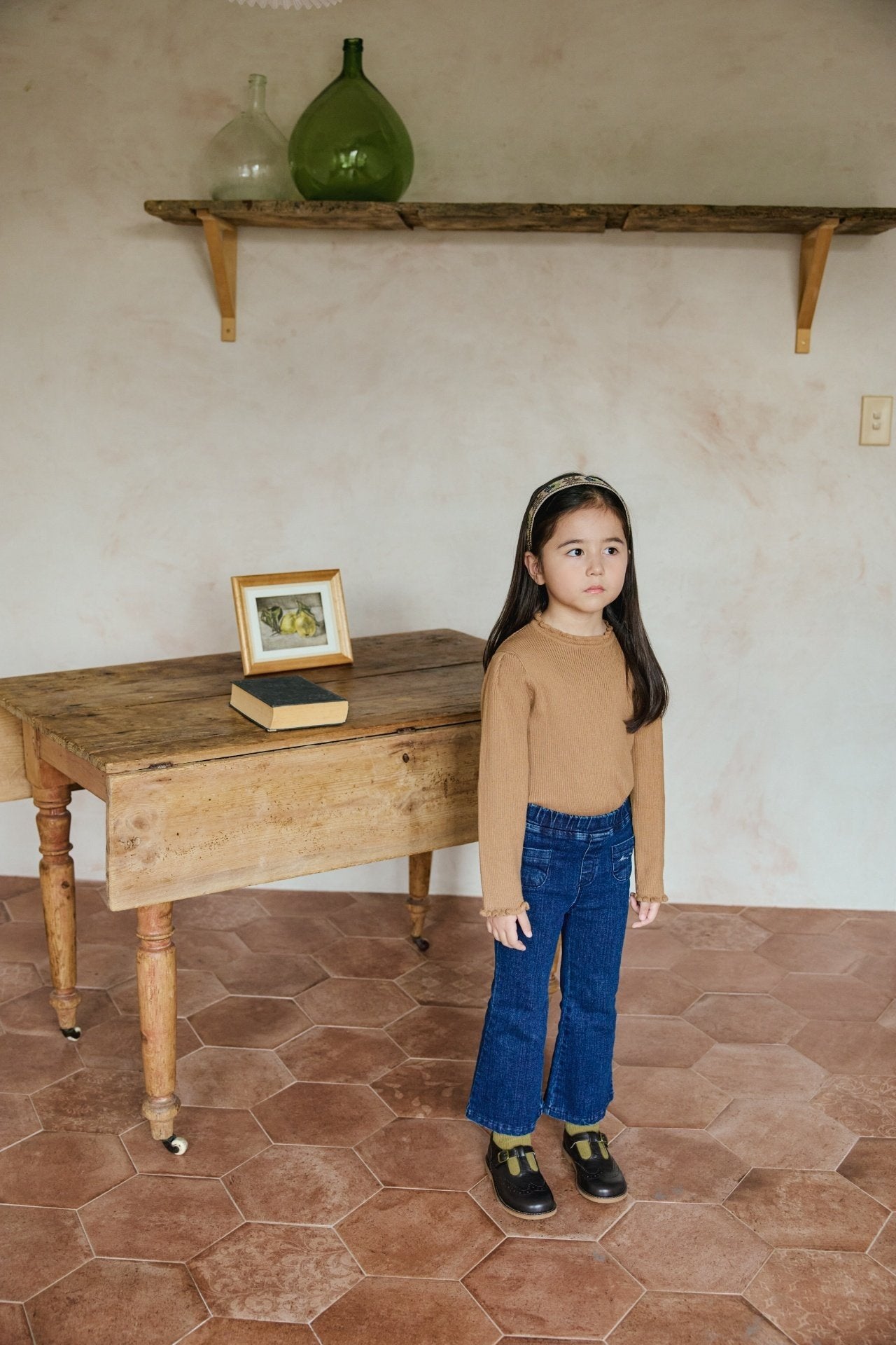 (送料無料)mon Atelier / Frill Knit Top