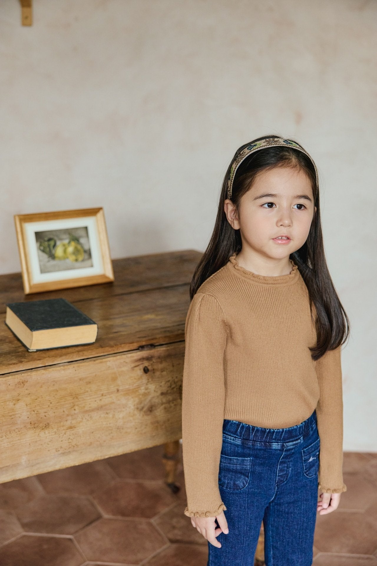 <予約>mon Atelier / Frill Knit Top