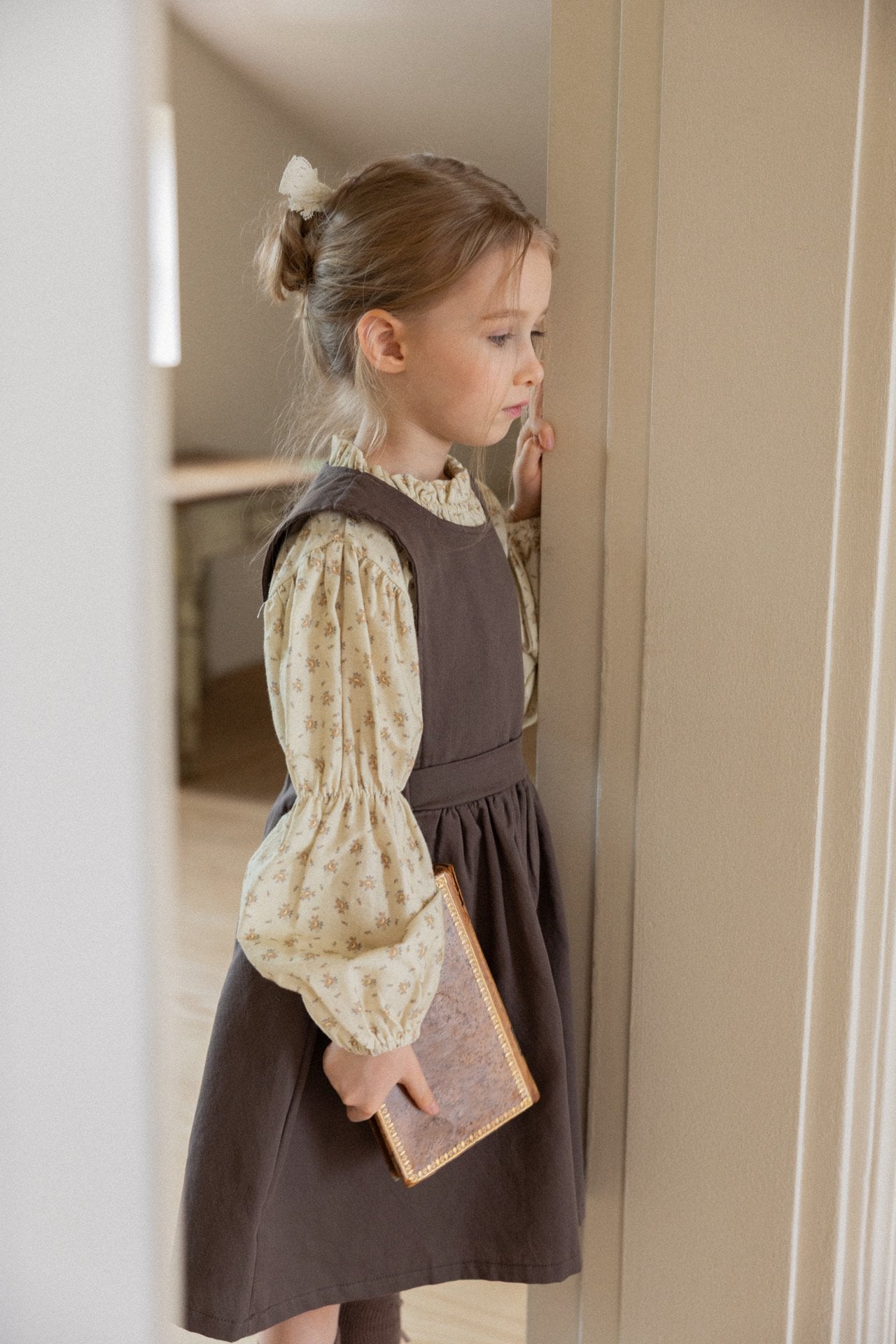 (予約)perro bebe / Rosalia dress - brown