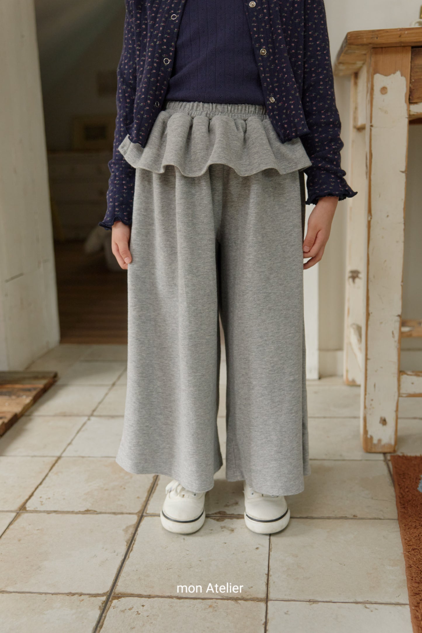 (予約) mon Atelier  / ruffle pants