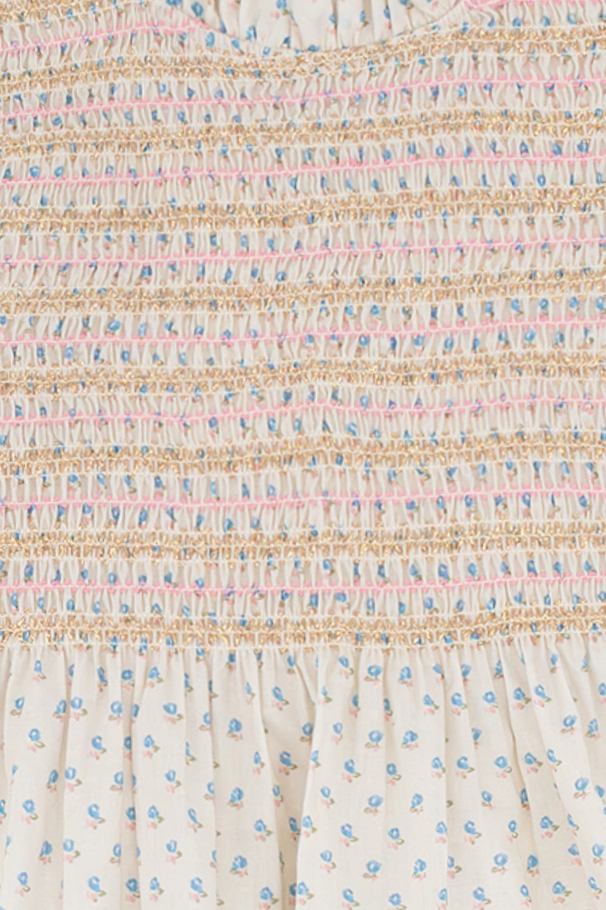 (予約) Saint Ella / Claudine smocked dress - Berry bloom