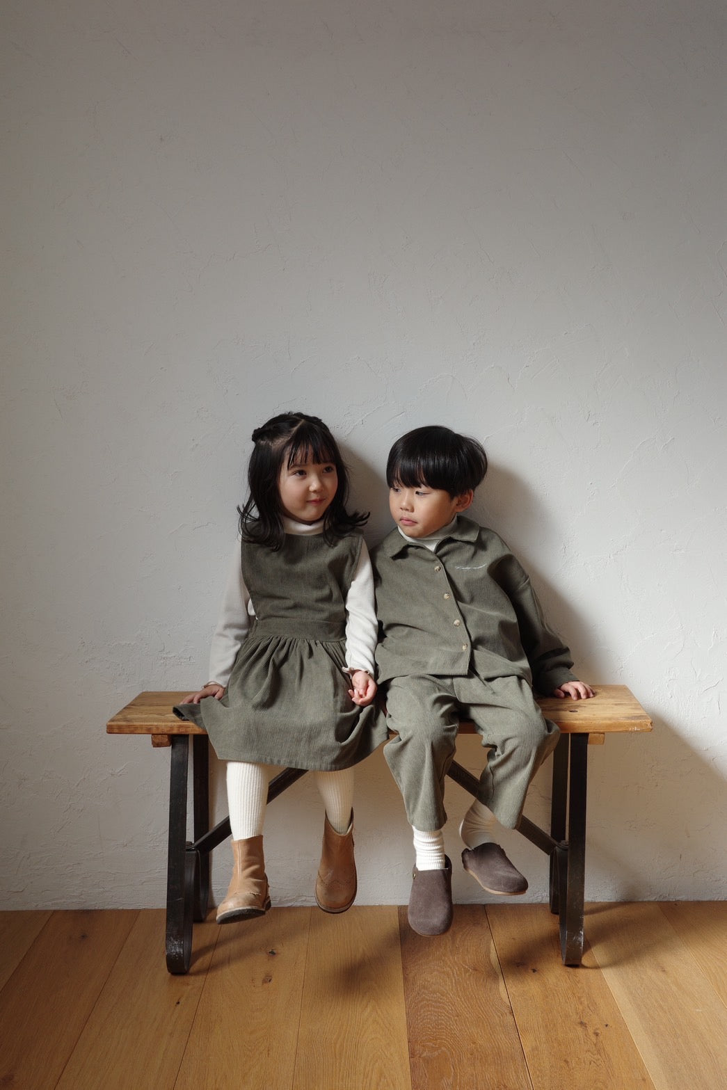 Brownie Dress  with miton / khaki