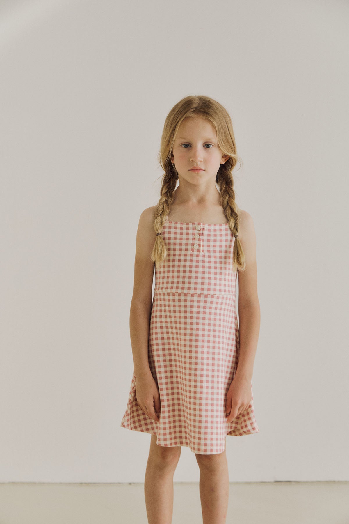 inné / Ete ops - pink gingham