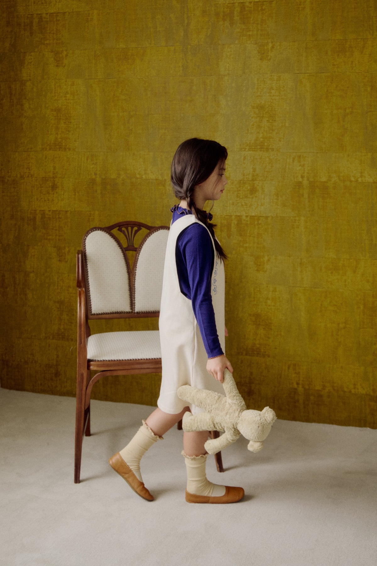 (予約) Saint Ella / Elodie Jumper Dress - macadamia