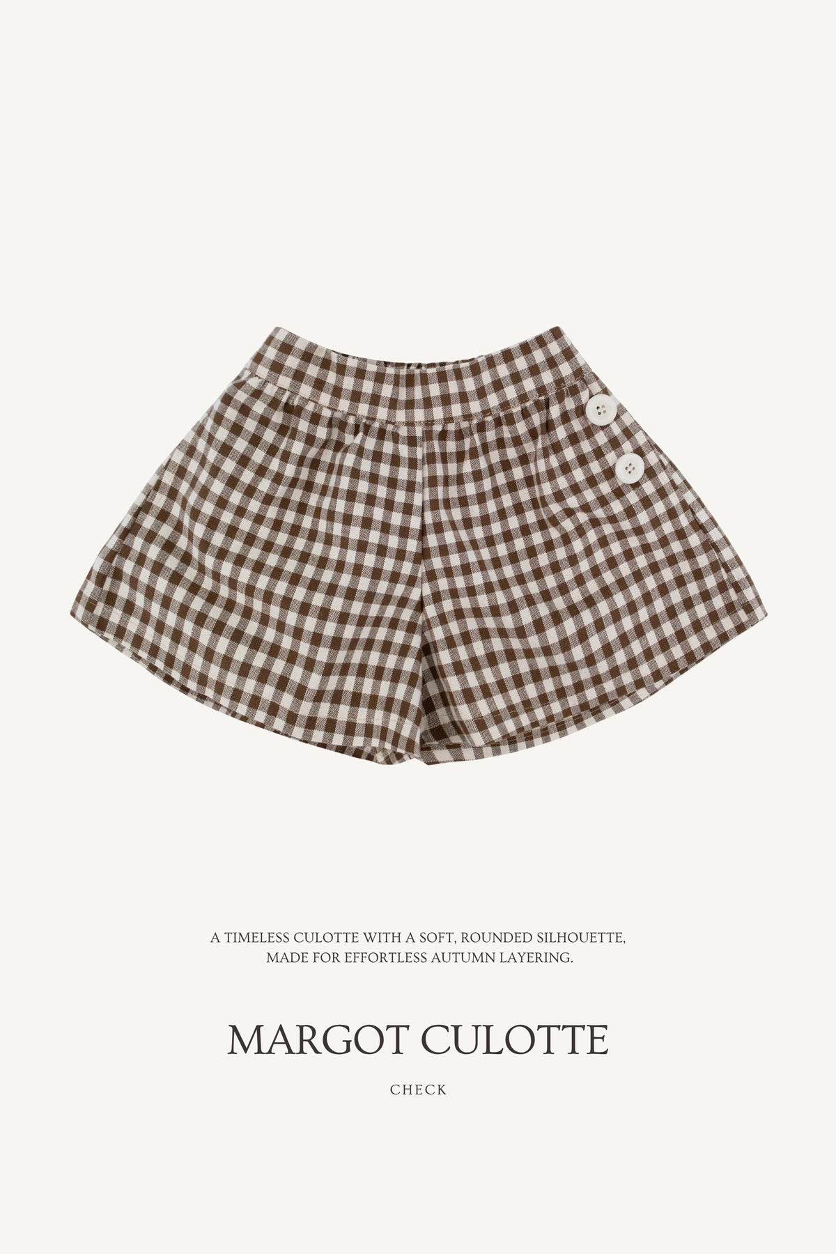 (予約) Saint Ella / Margot Culotte - Check