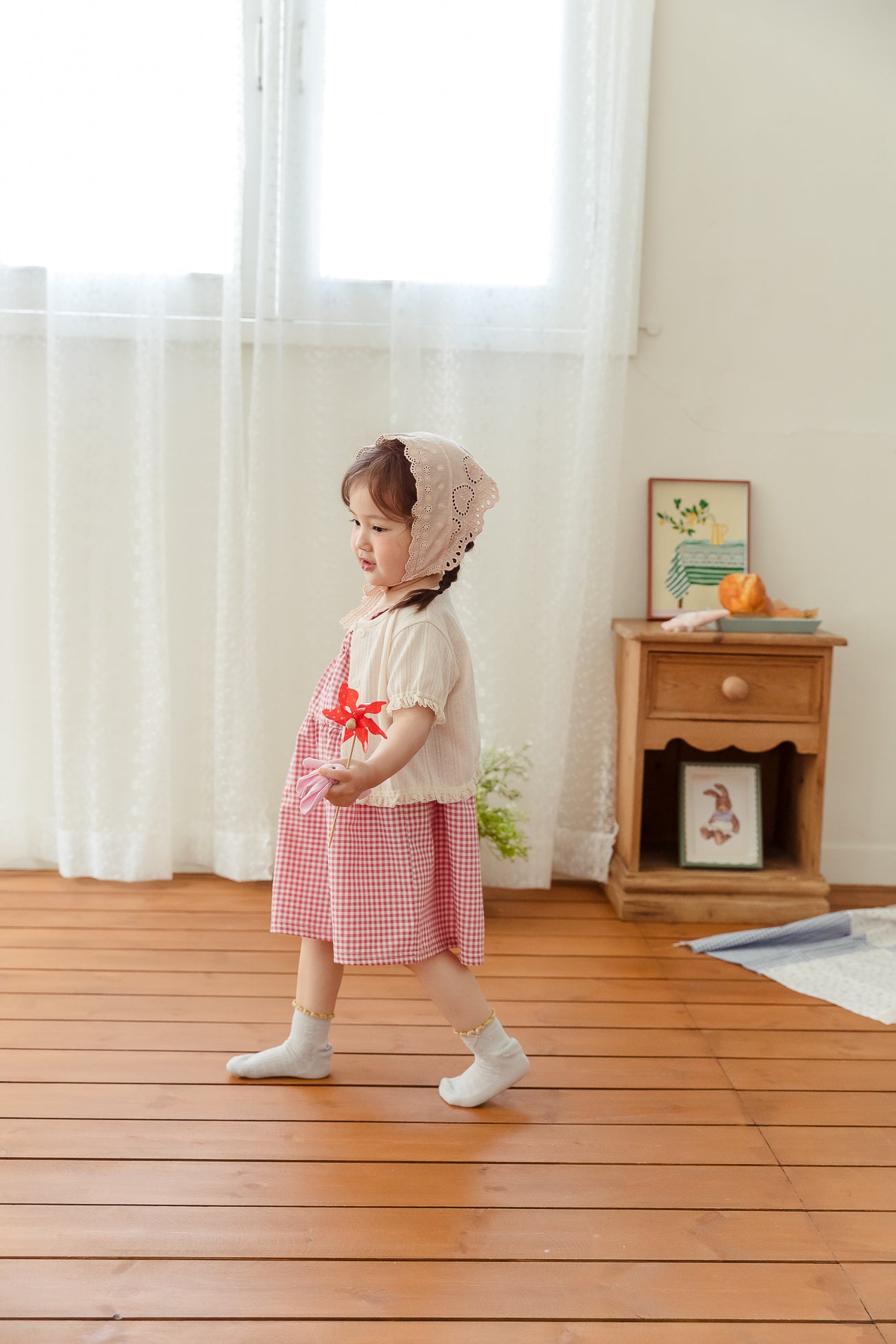 (取り寄せ) milk powder  /  Check Dress
