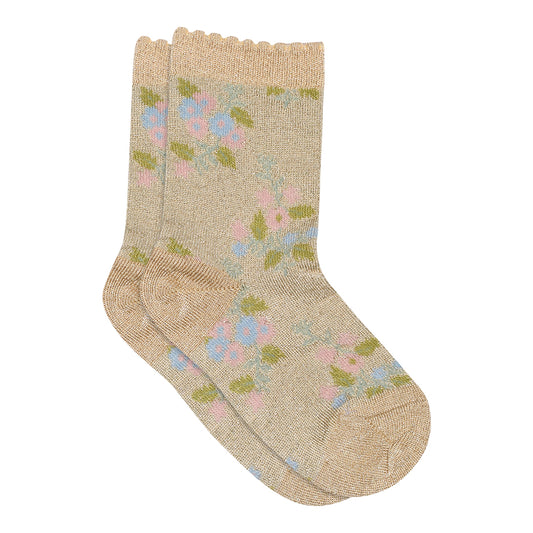 mp Denmark / Lotte glitter socks Champagne Beige