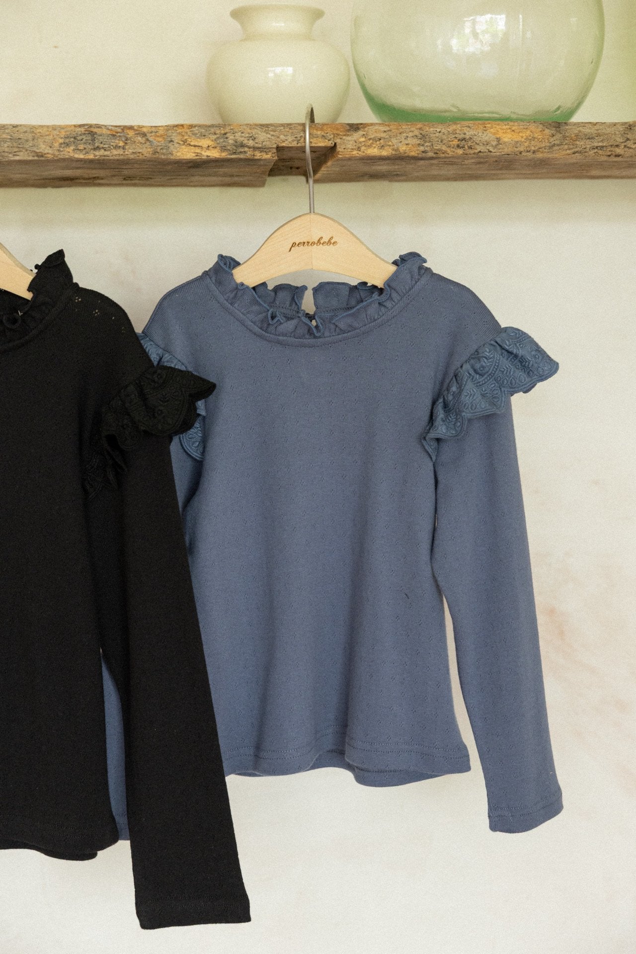 (予約)perro bebe / Laurel T - dark blue