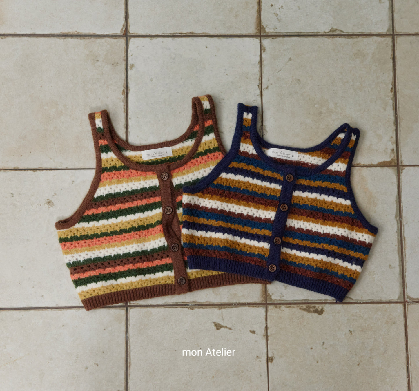 (予約) mon Atelier  / multi vest