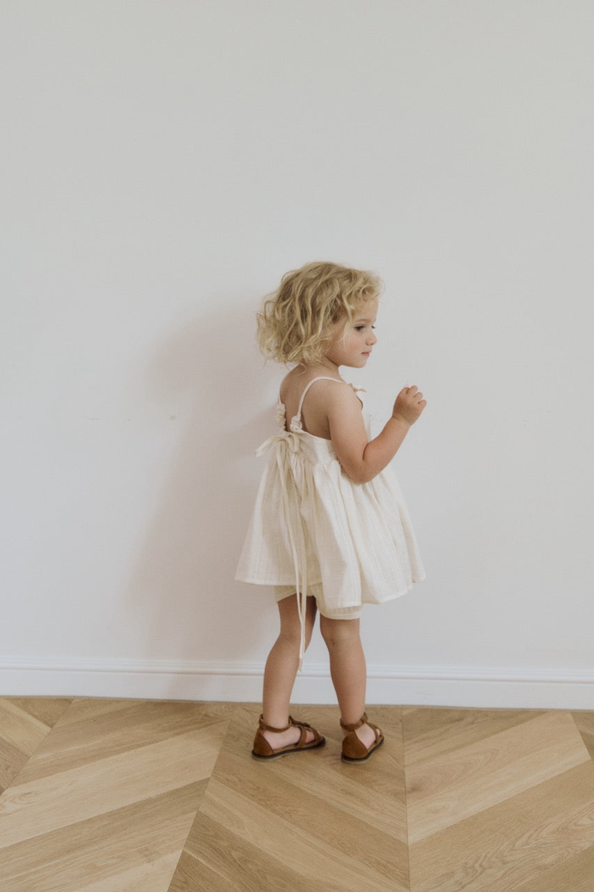 (予約) inné / ribbon petit ops (ivory)
