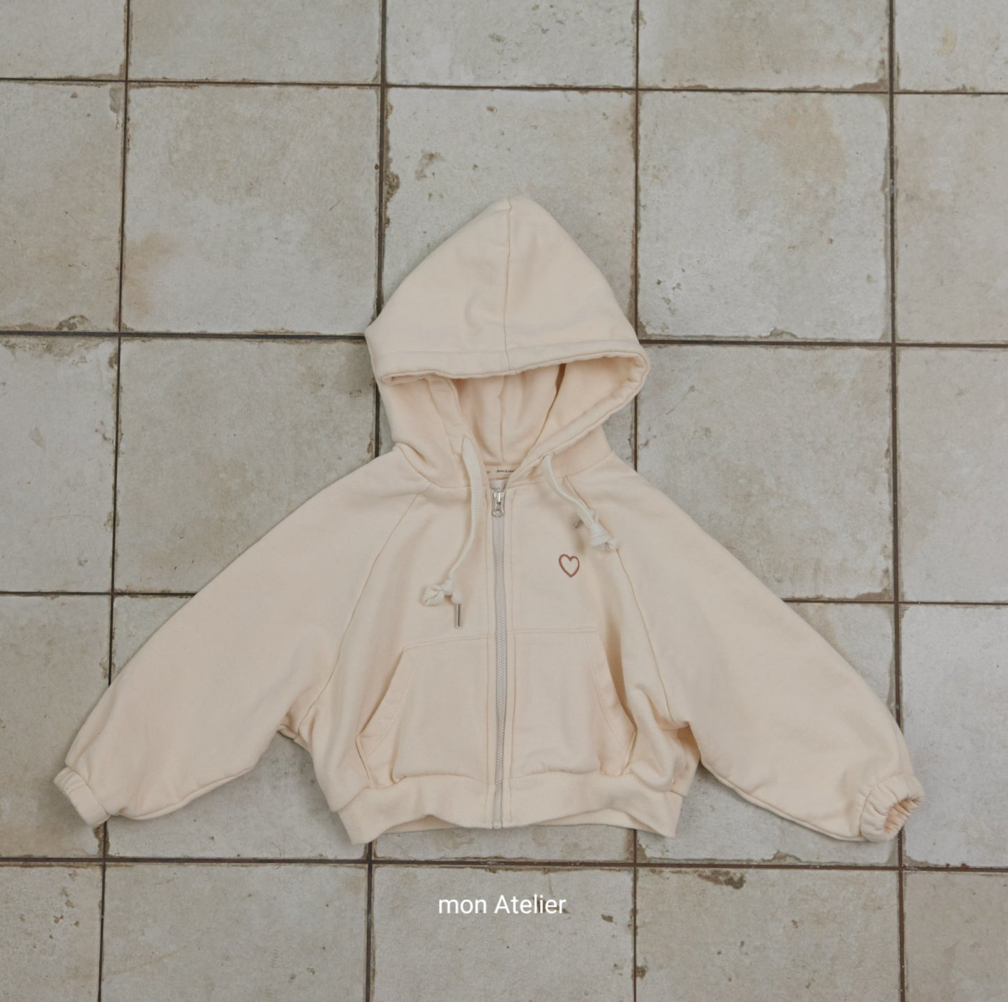 (予約) mon Atelier  / love zip up
