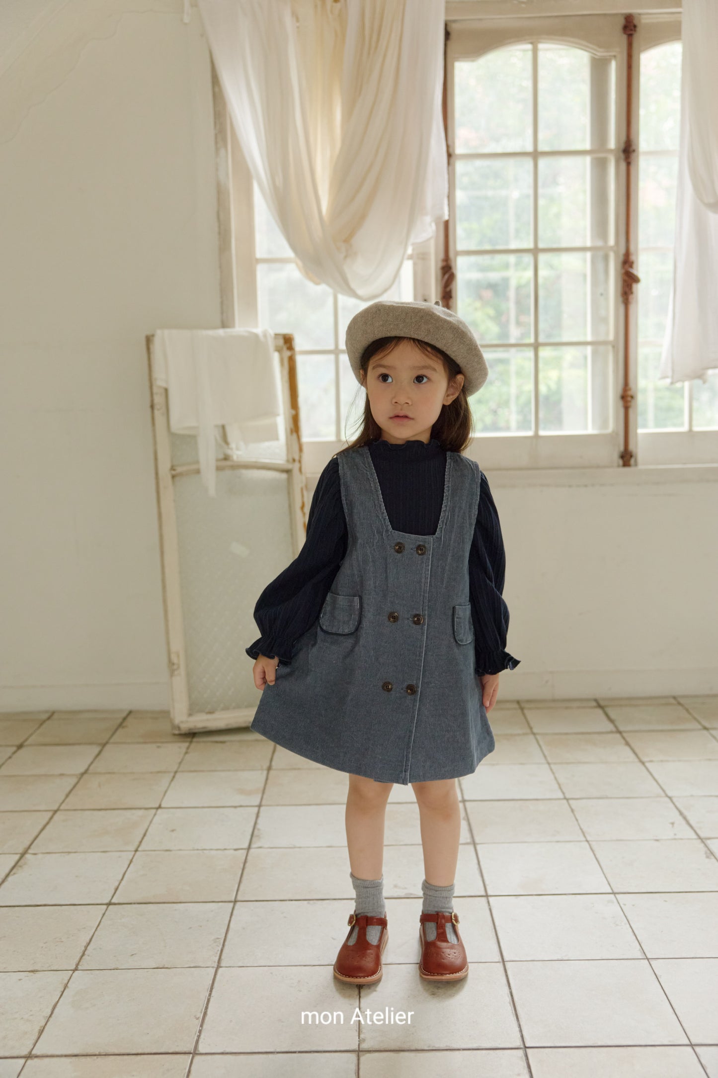 (予約) mon Atelier  /  button one-piece