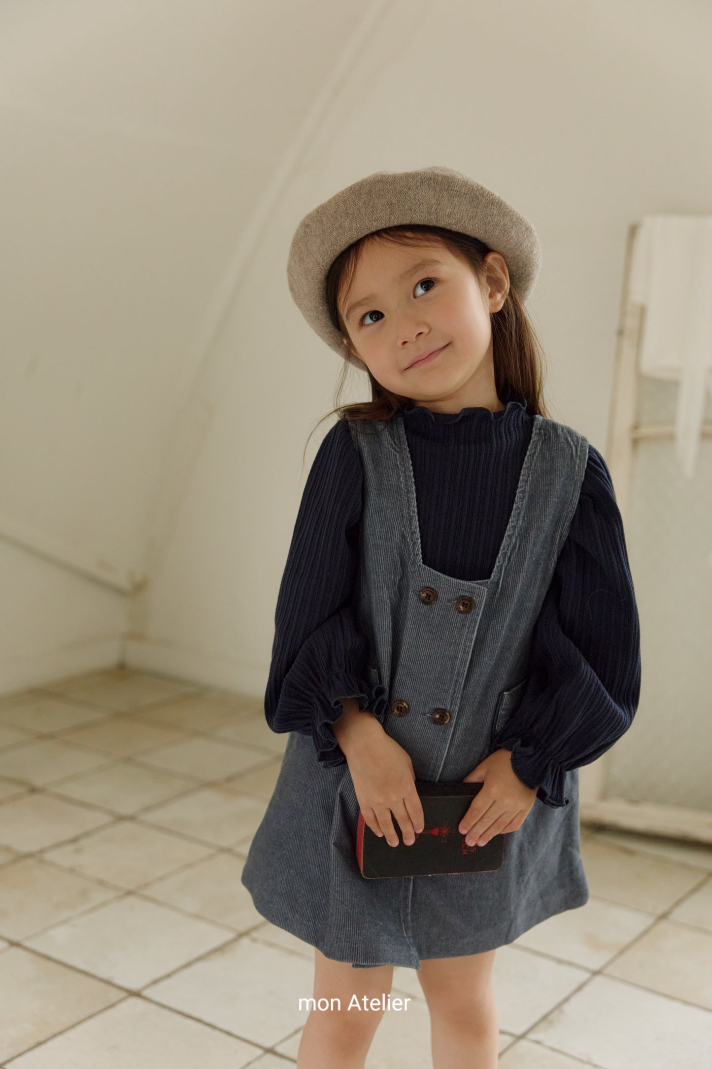 (予約) mon Atelier  /  button one-piece