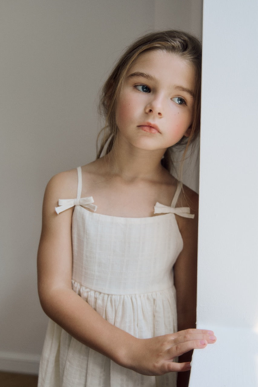 (予約) inné / ribbon petit ops (ivory)