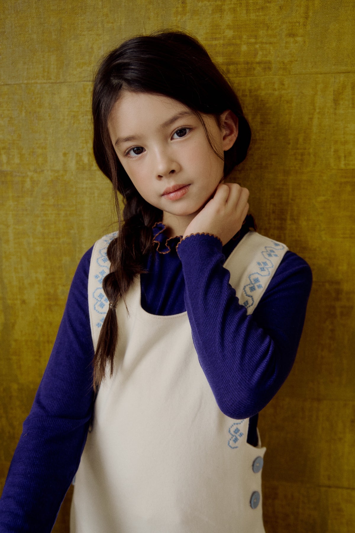 (予約) Saint Ella / Elodie Jumper Dress - macadamia