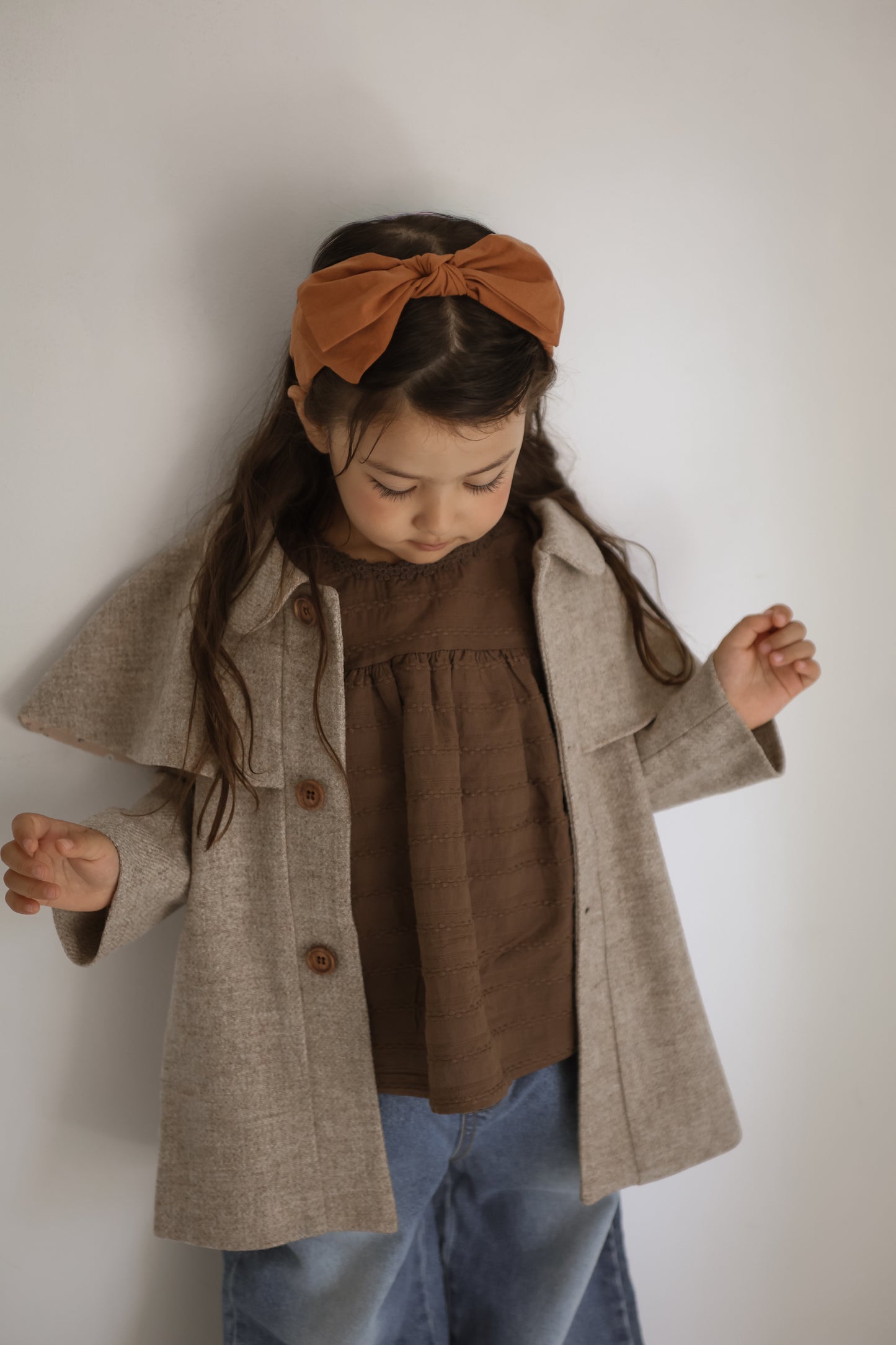 the beige / Jacquard Blouse