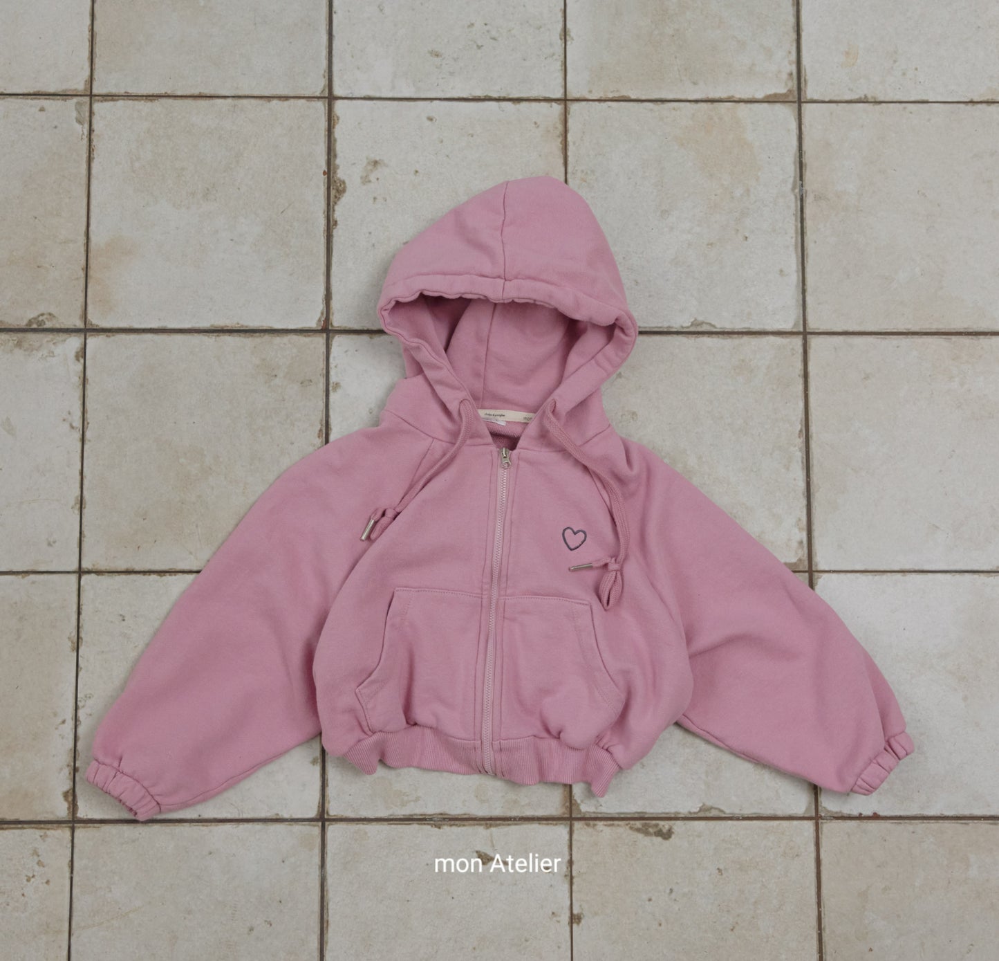(予約) mon Atelier  / love zip up