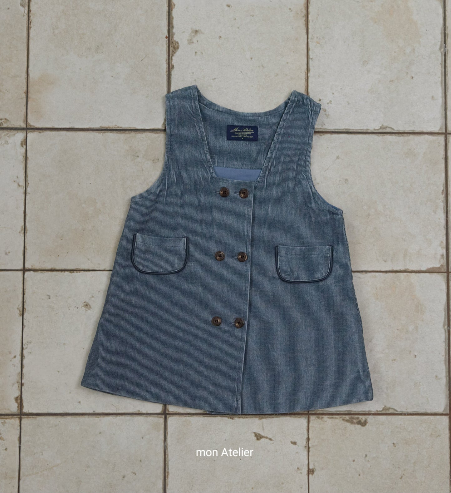 (予約) mon Atelier  /  button one-piece