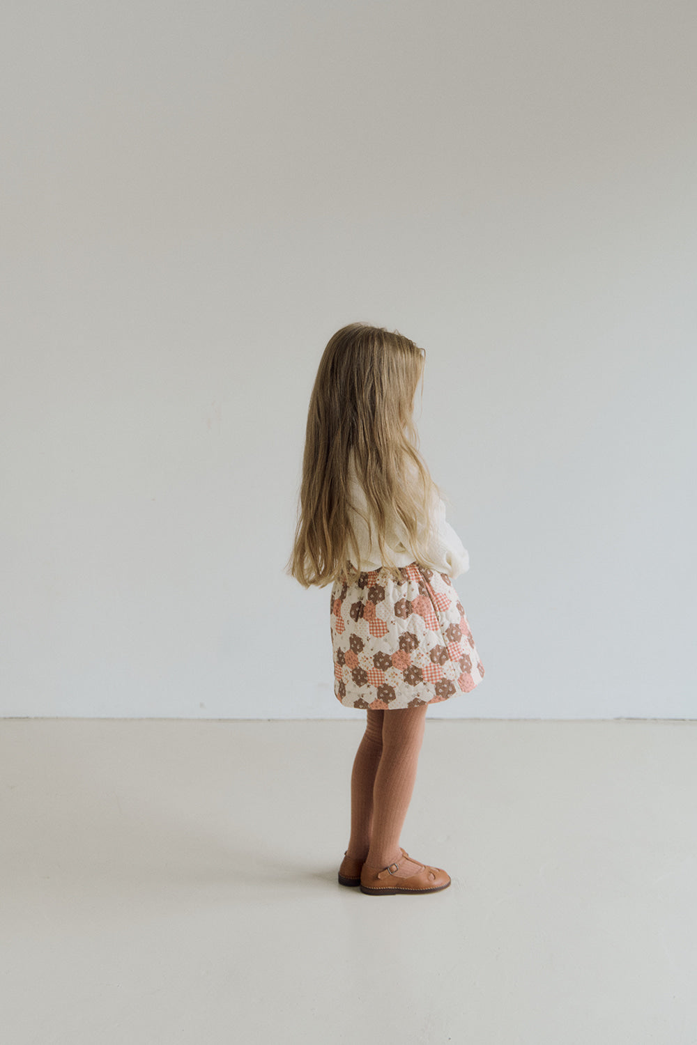 (予約) inné / Quilting skirt - orange