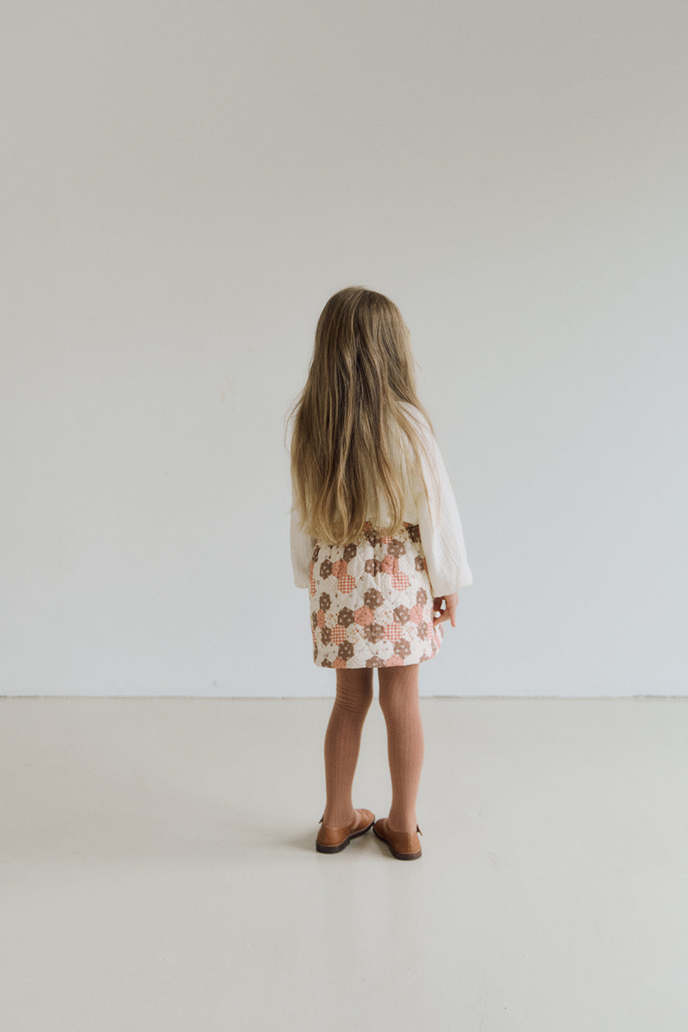 (予約) inné / Quilting skirt - orange