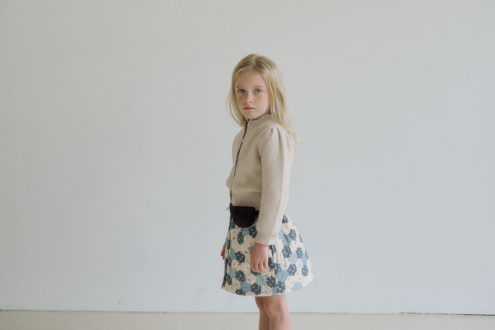 (予約) inné / Quilting skirt - blue